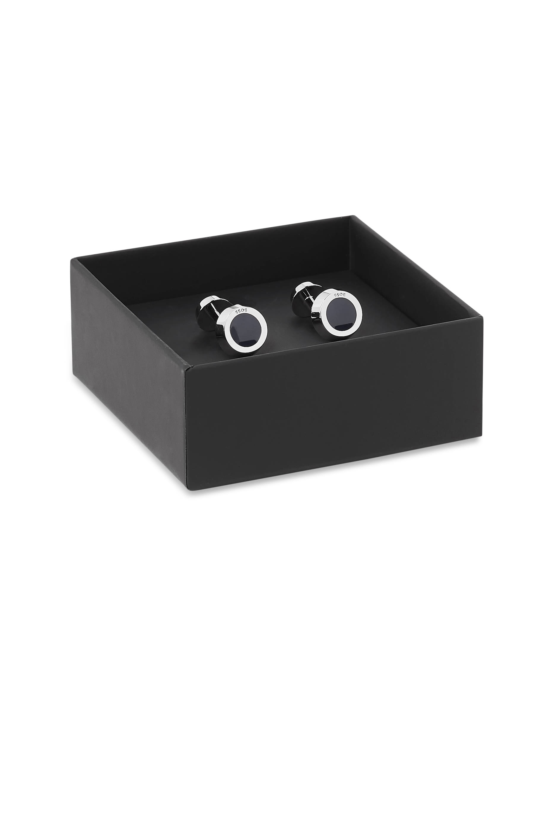 Simony Round Enameled Cuff Links