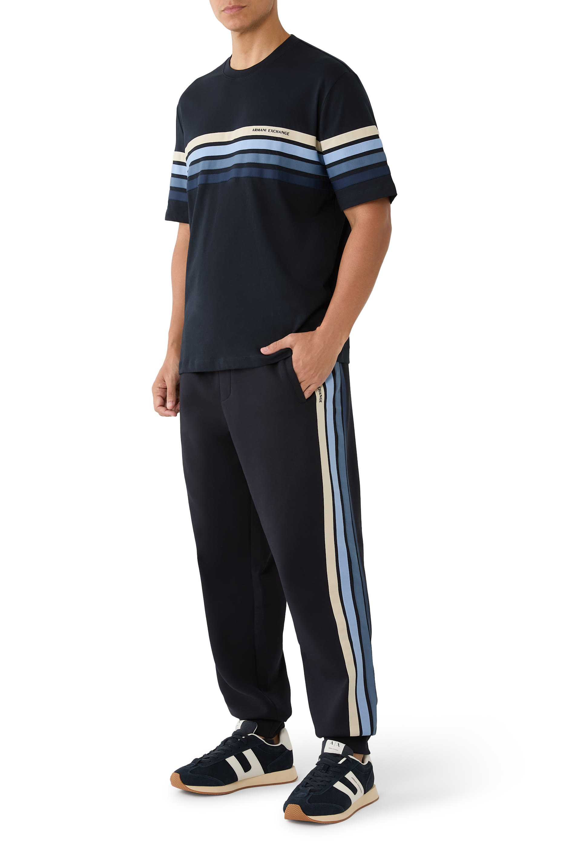 AX Logo Structured Sweatpants