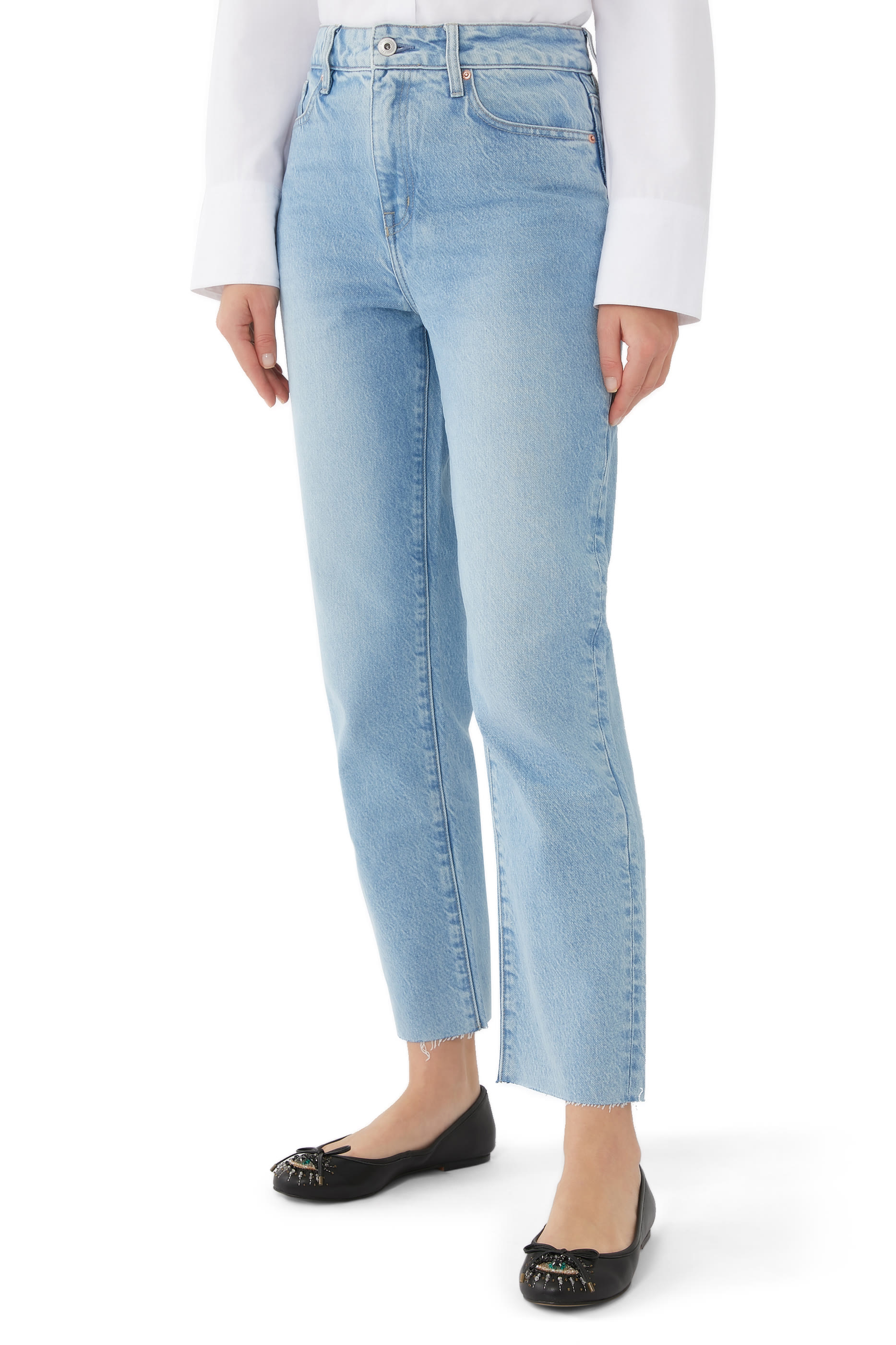 Eye Embellished Ballerina Flats