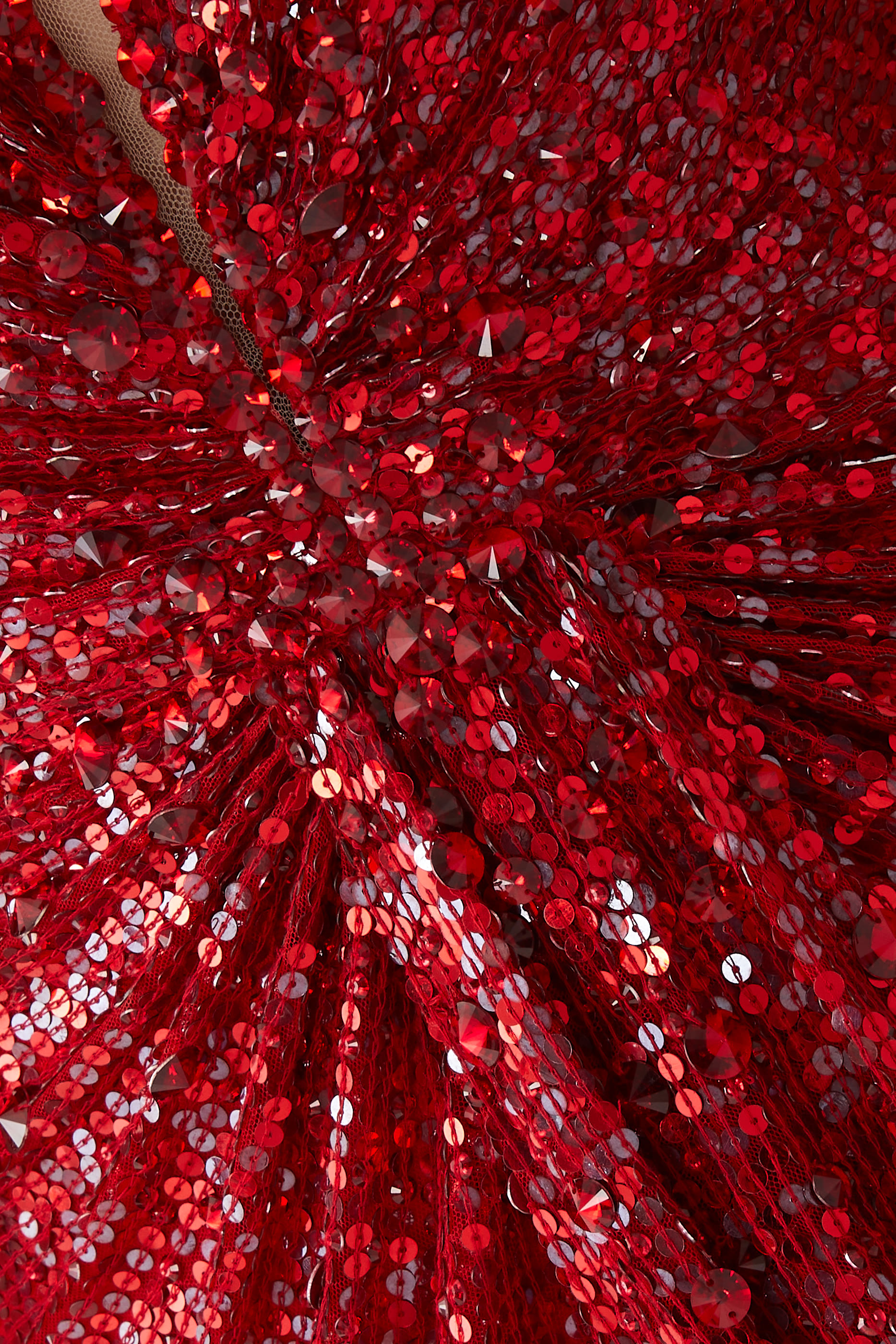 Loire V Neck Cape Sleeve Embellished Gown