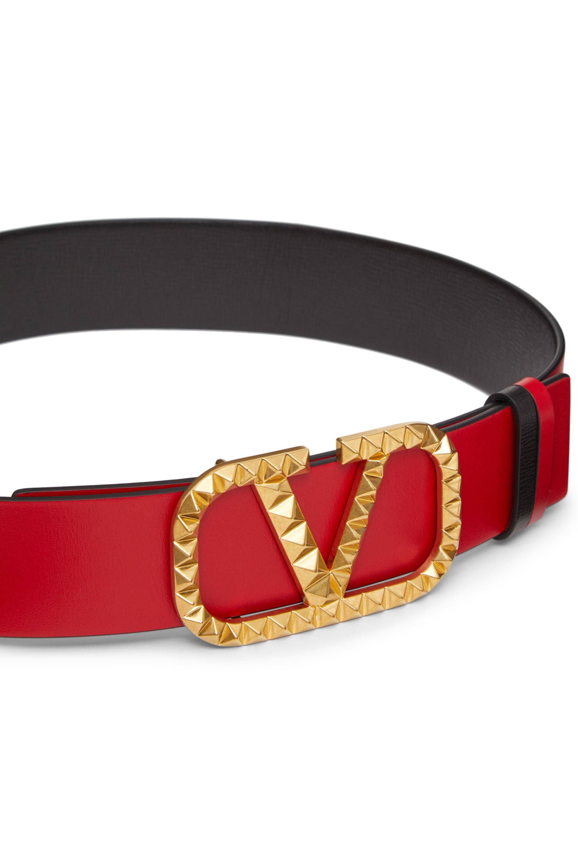 Valentino Garavani V Logo Buckle Belt