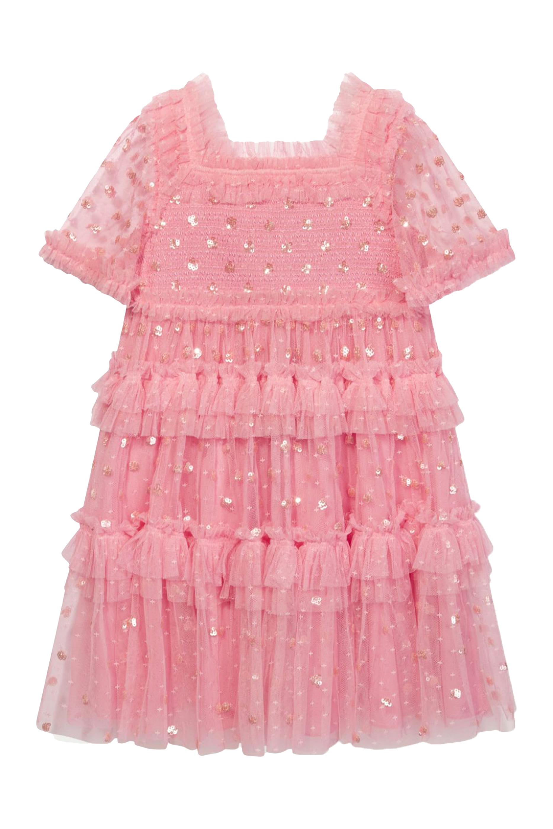 Kids Polka Dot Smocked Dress