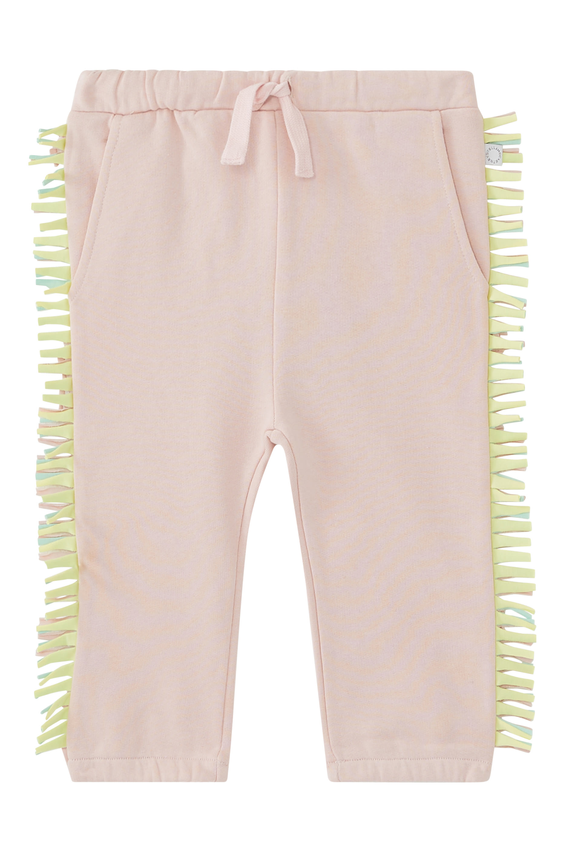 Kids Cotton Fringed Joggers