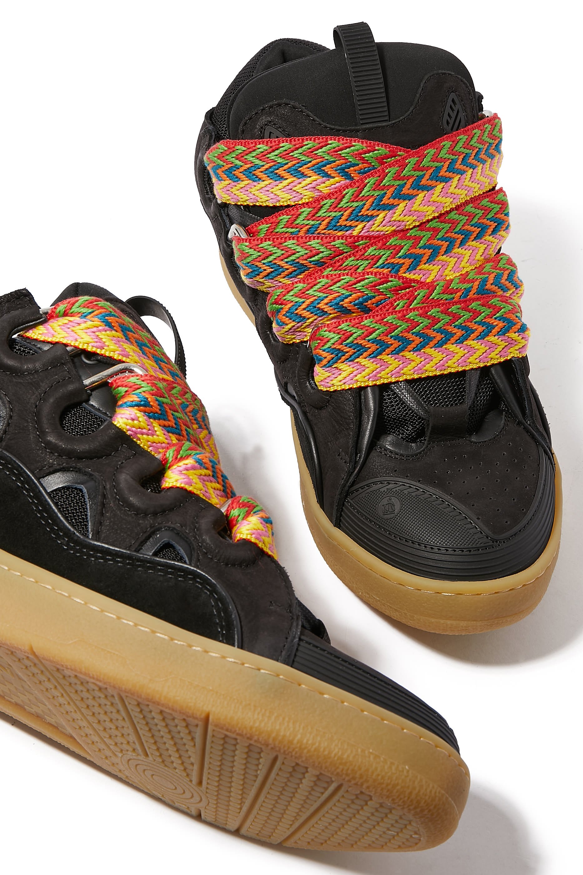 Curb Chunky Leather Sneakers