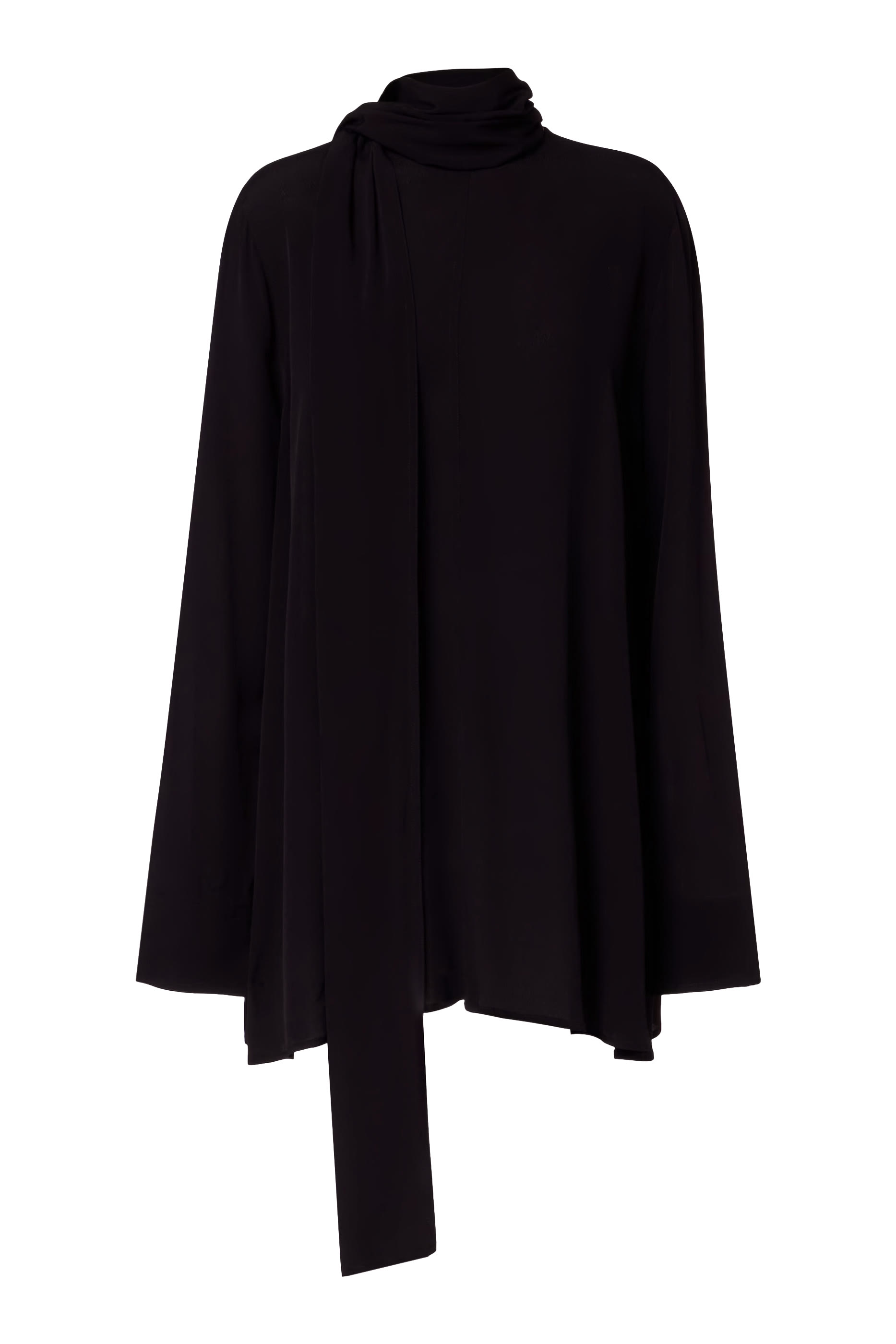 Draped Scarf Blouse