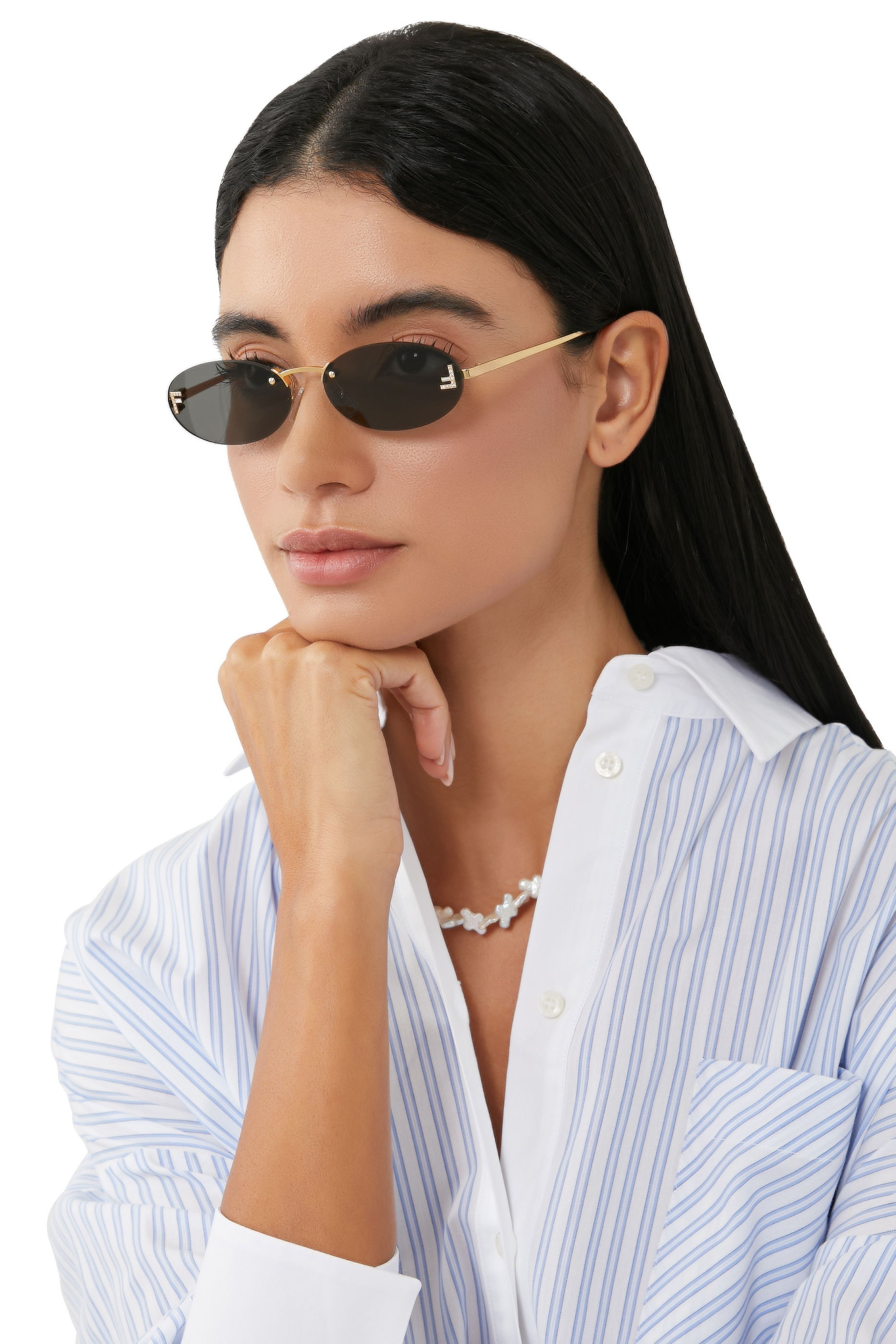 Fendi First Oval Sunglasses