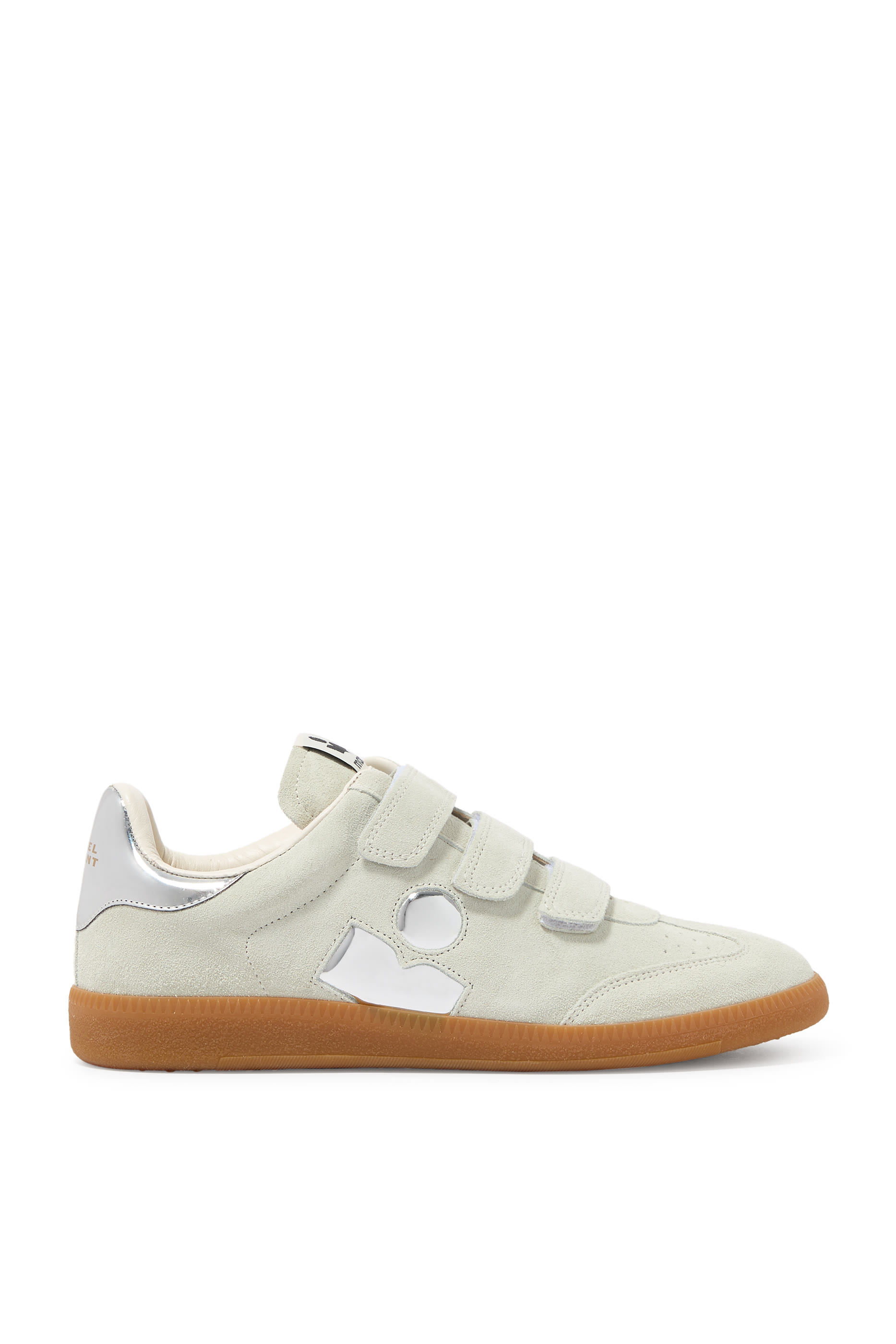 Beth Low-Top Suede Calfskin Leather Sneakers
