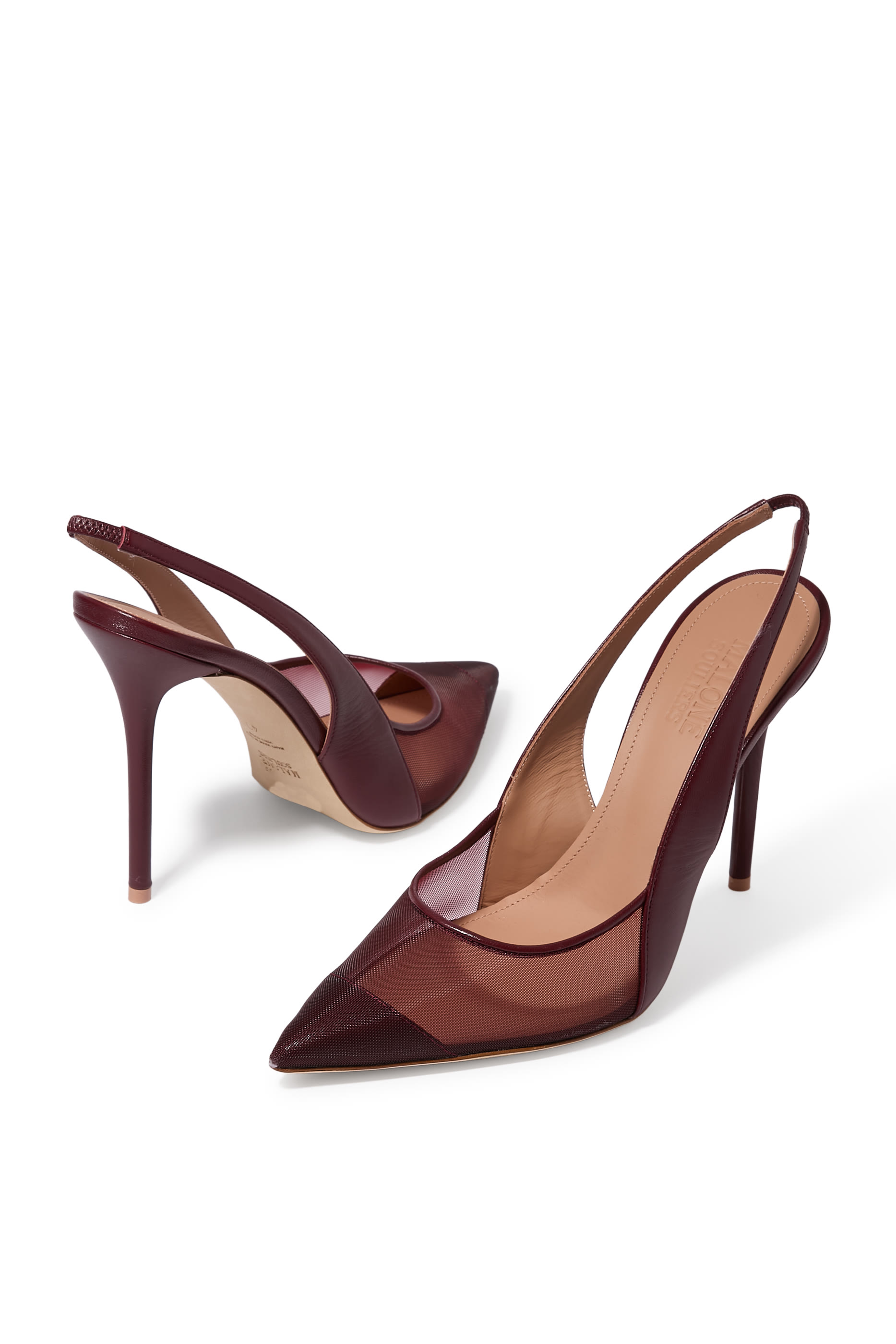  Arc 100 Leather Slingback Pumps