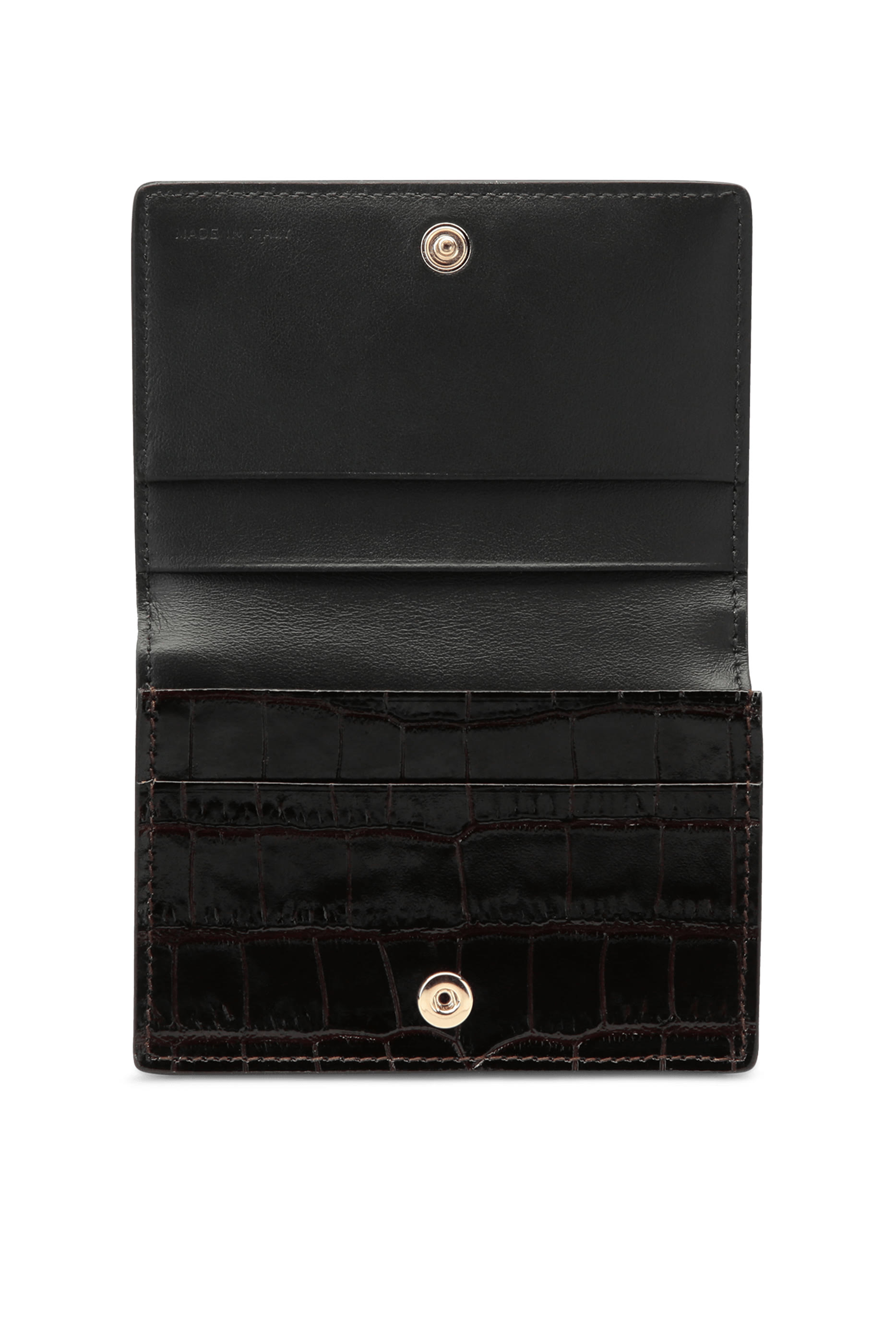 Folded Card Case with Snap Closure