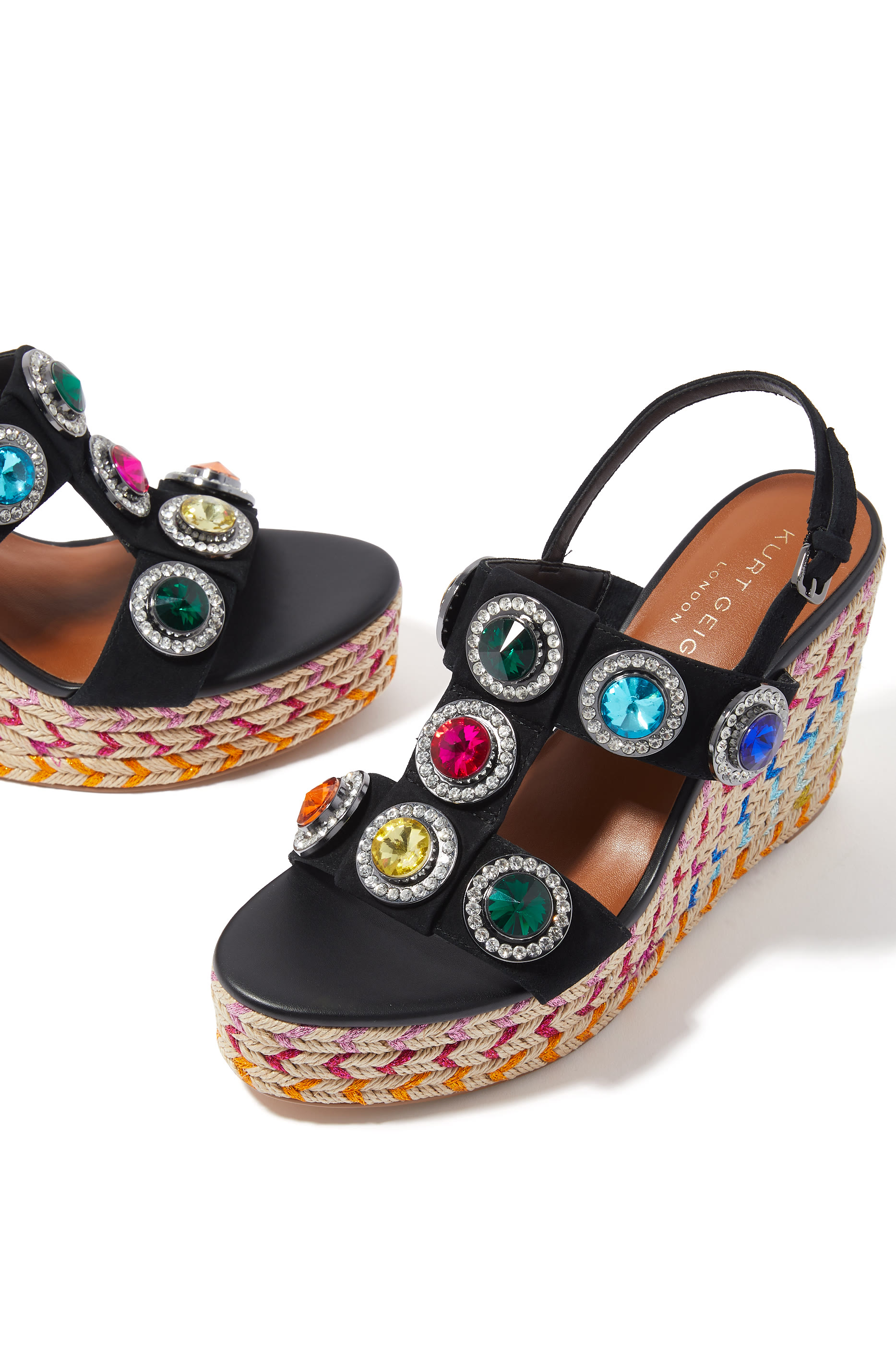 Octavia 105 Suede Wedge Sandals