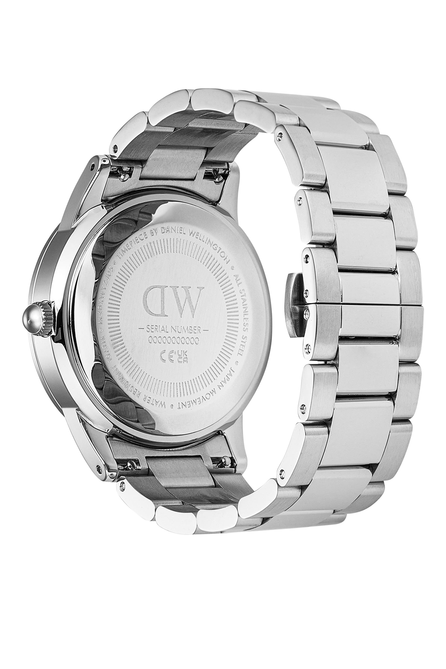 Iconic Paradigma Link Blue Bezel Watch