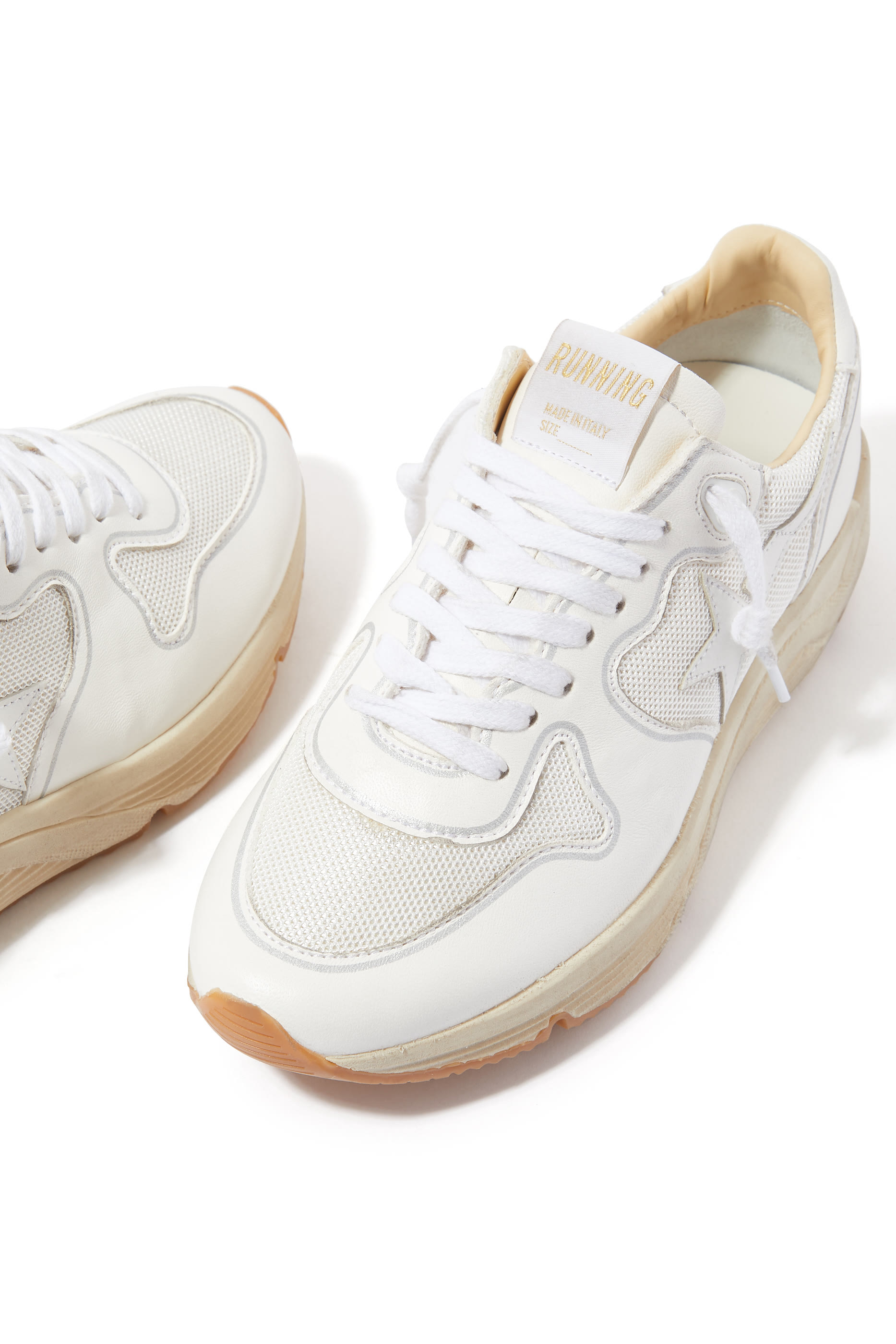 Running Sole Leather Sneakers