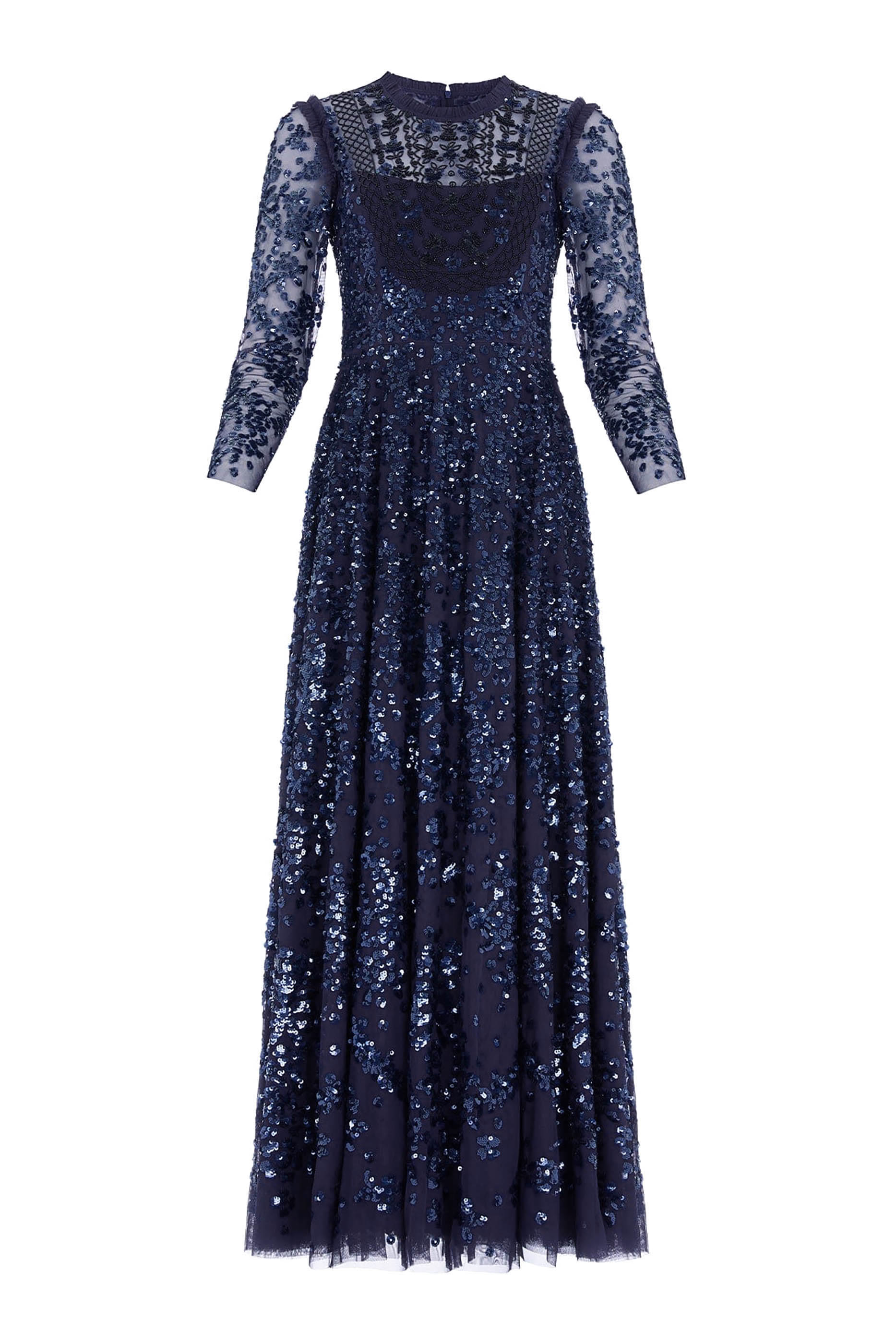 Victorian Wreath Long Sleeve Gown