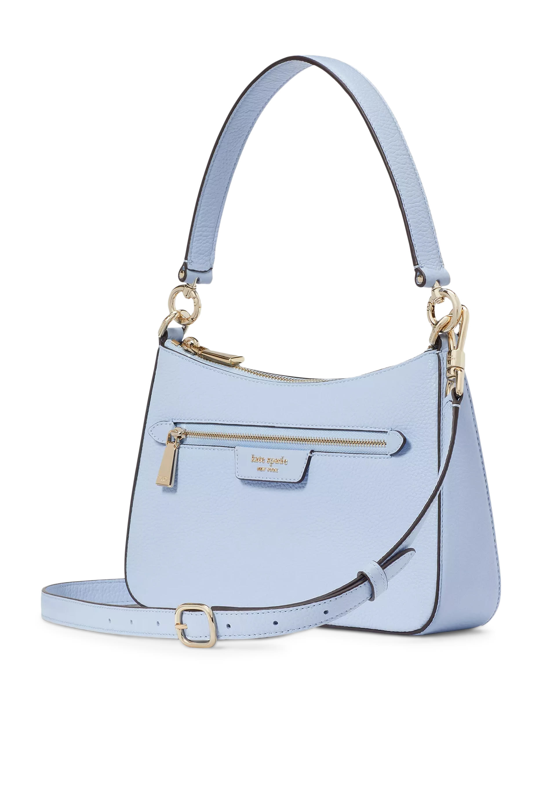 Hudson Pebbled Leather Convertible Crossbody Bag