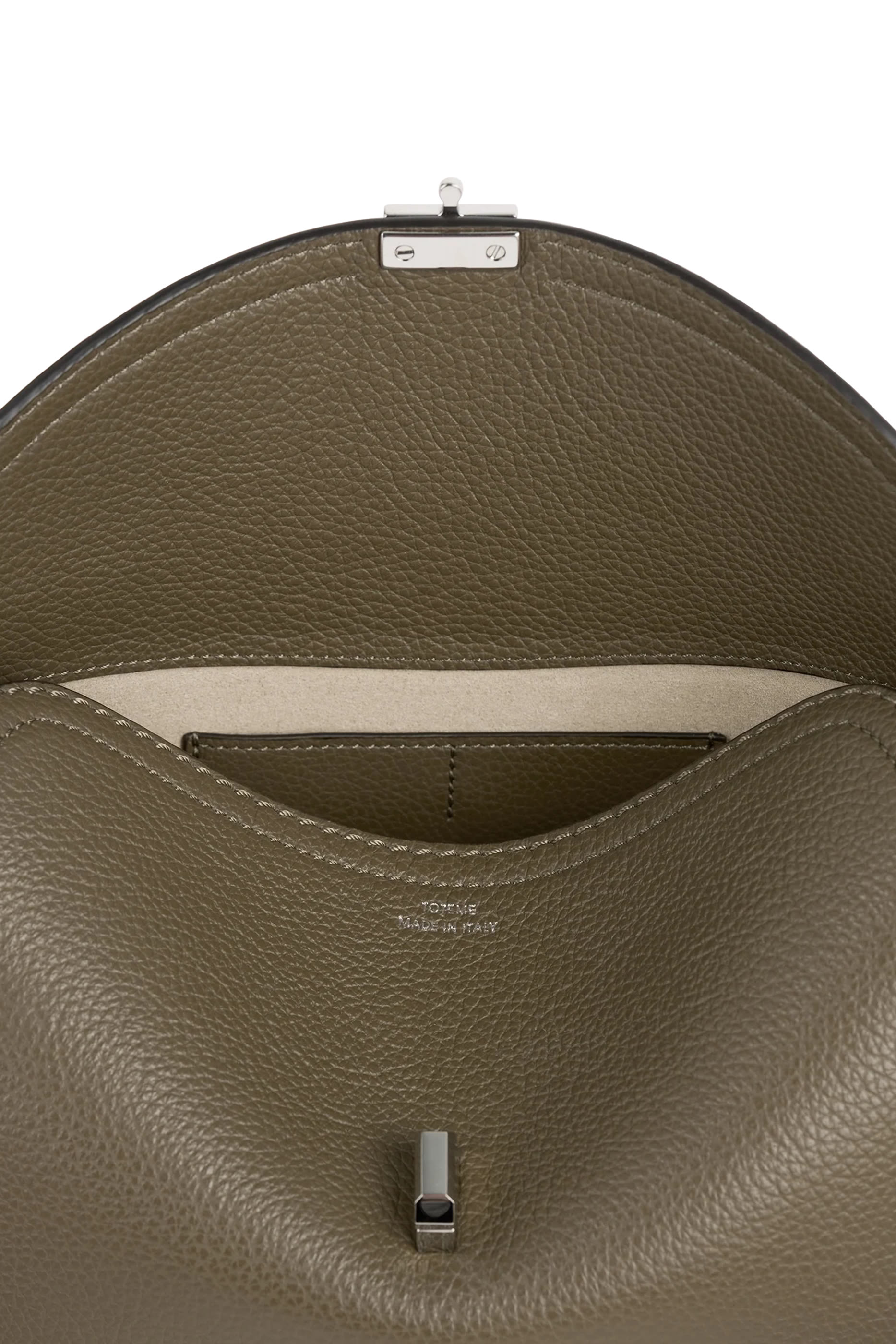 T-Lock Leather Clutch Bag