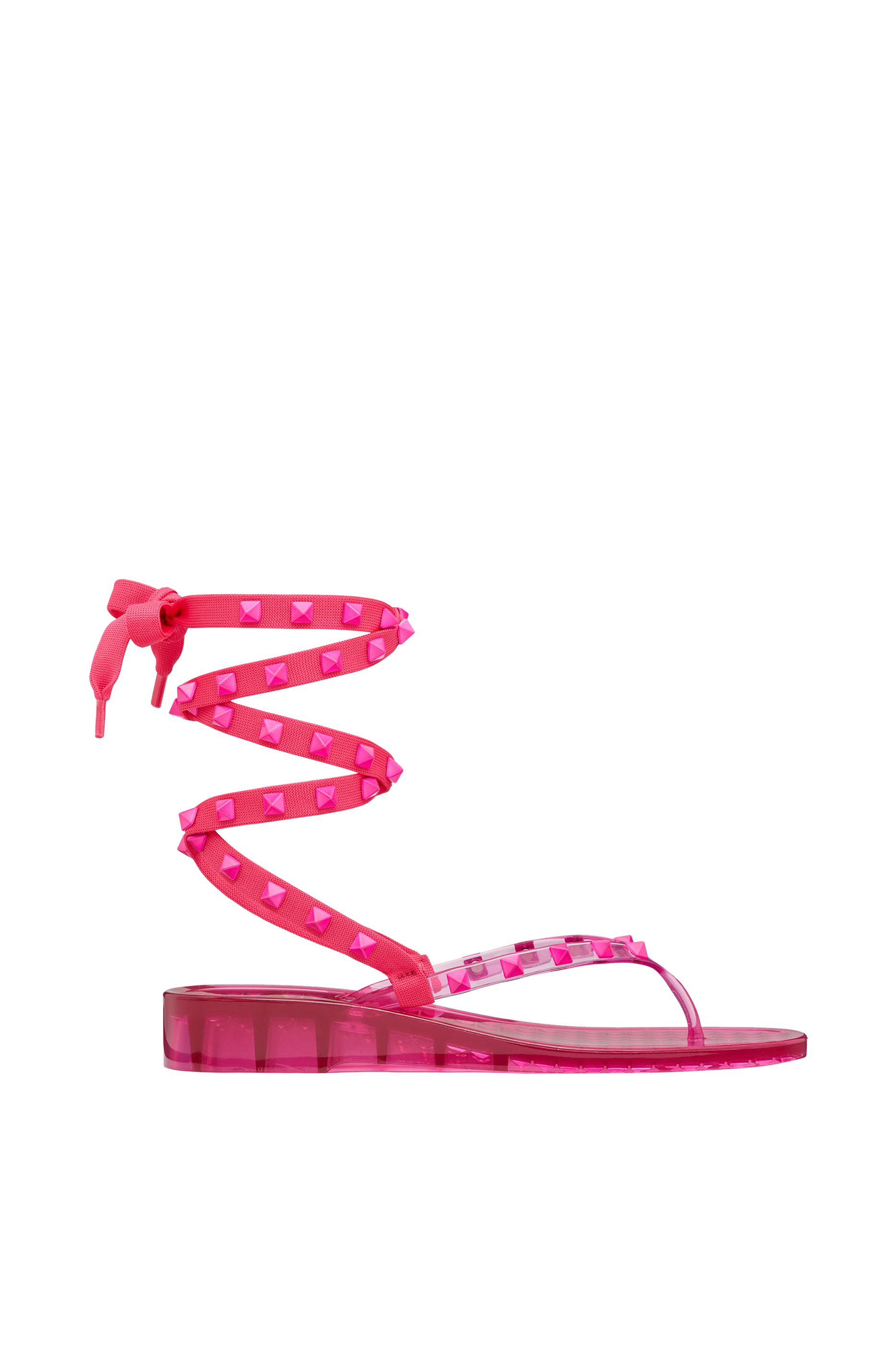 Valentino Garavani Summer Rockstud Flat Rubber Sandals