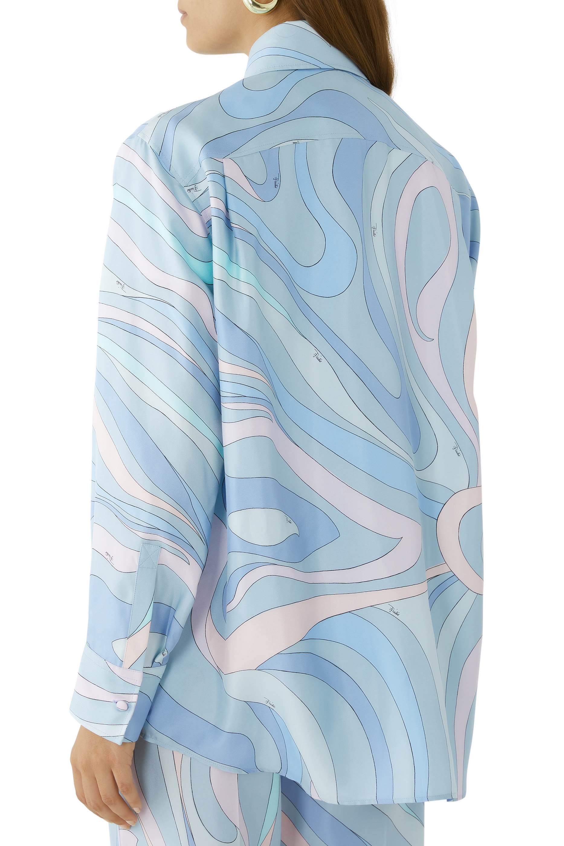 Marmo-Print Silk-Twill Shirt