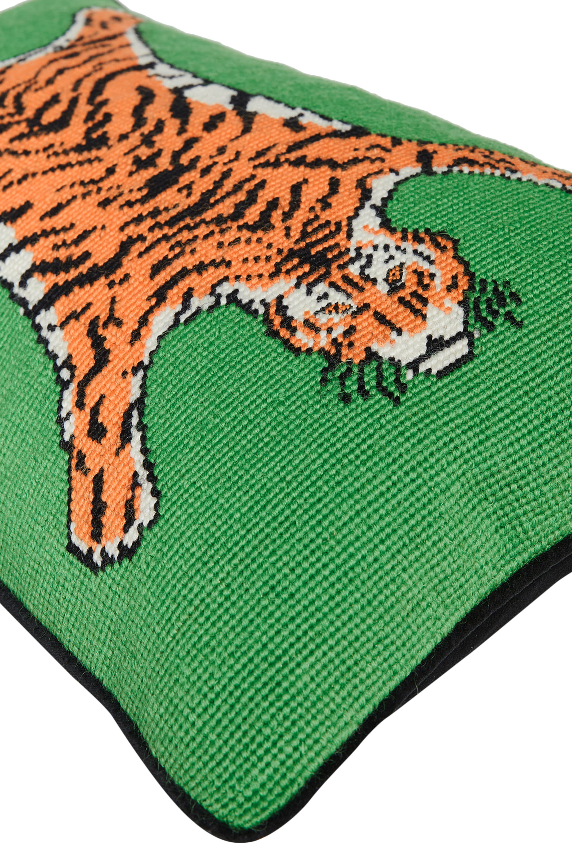 Tiger Needlepoint Pillow