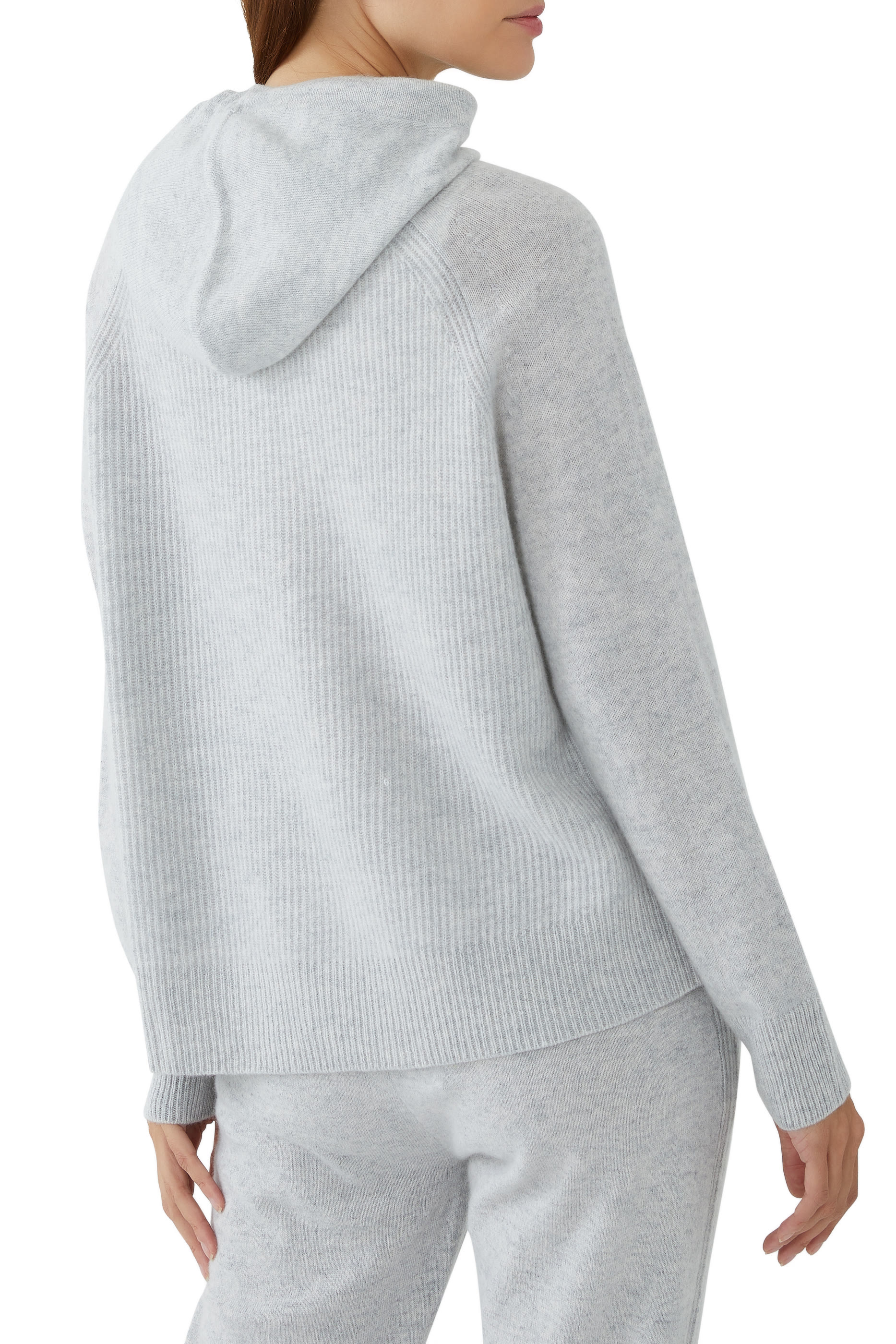 Cashmere Rib Back Hoodie