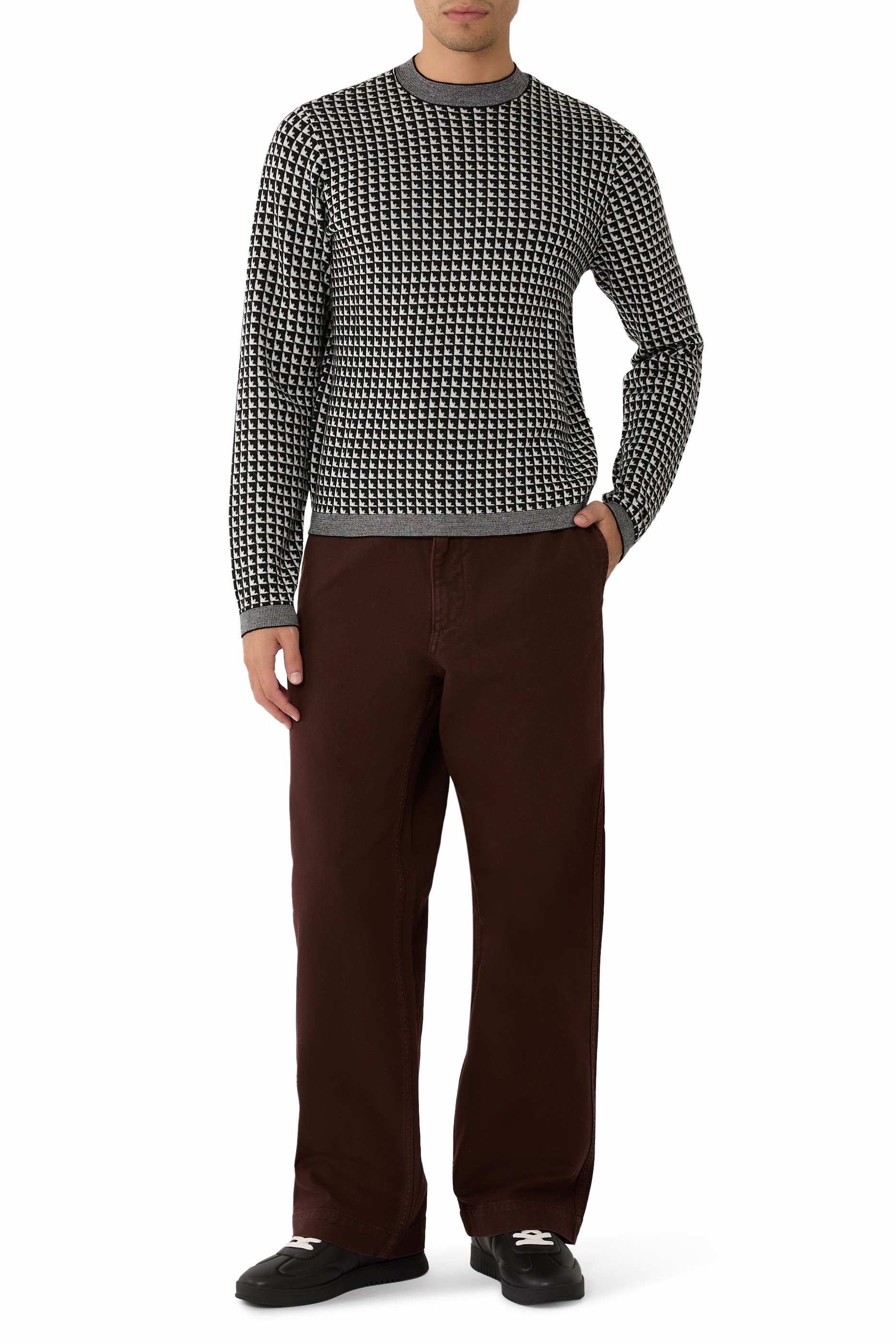 Jacquard Virgin-Wool Jumper