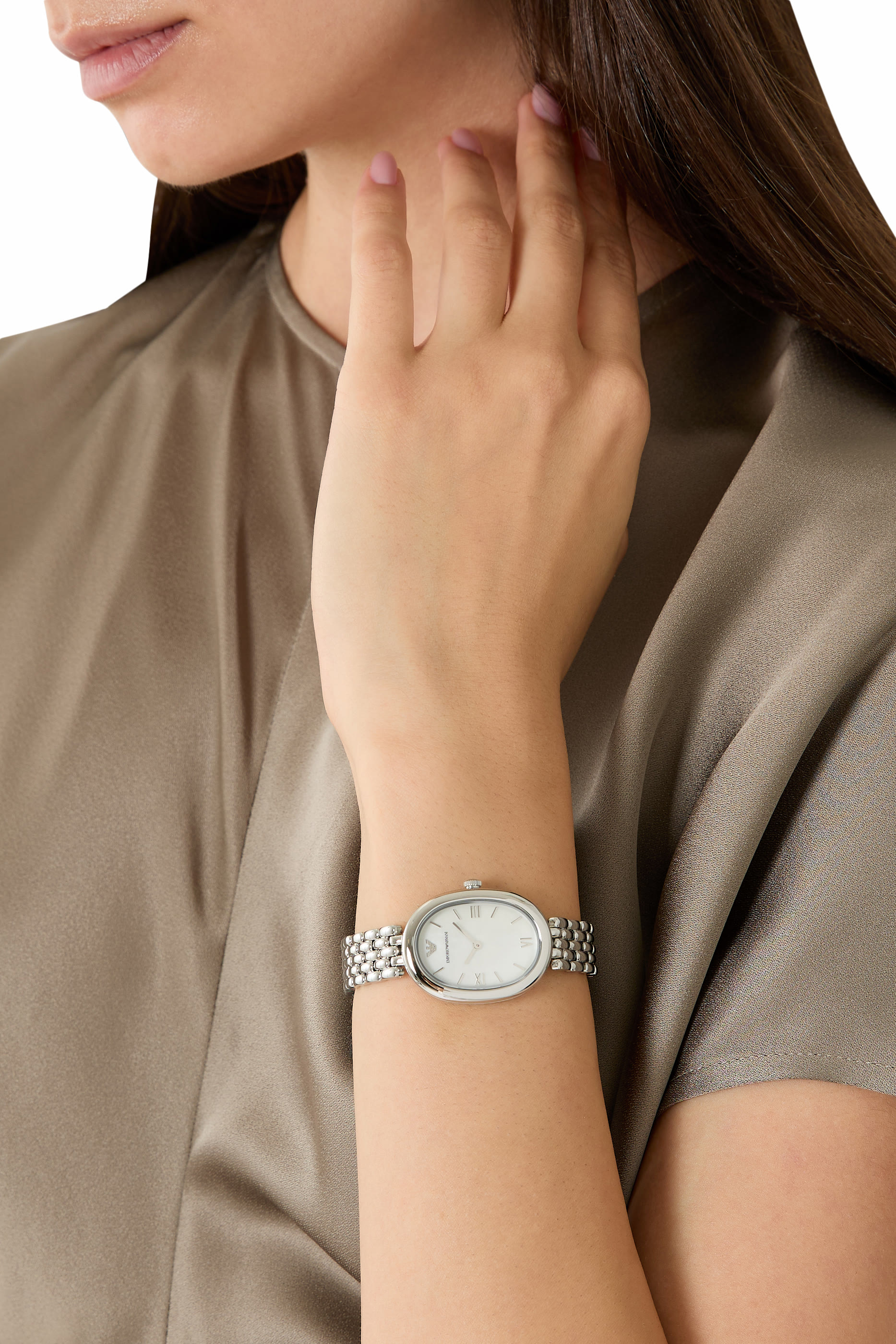 Two-Hand Stainless Steel Watch