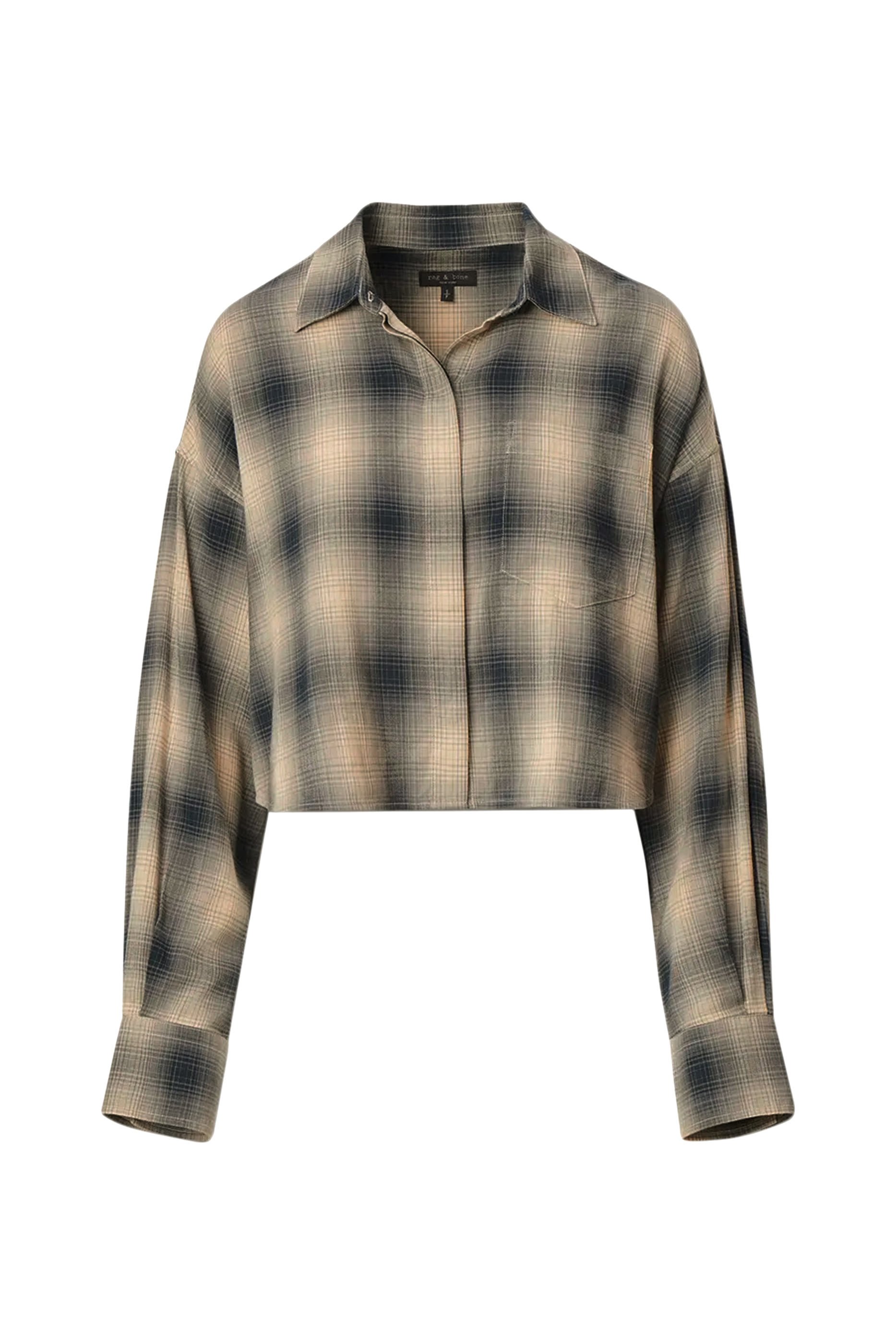 Marin Cropped Plaid Shirt