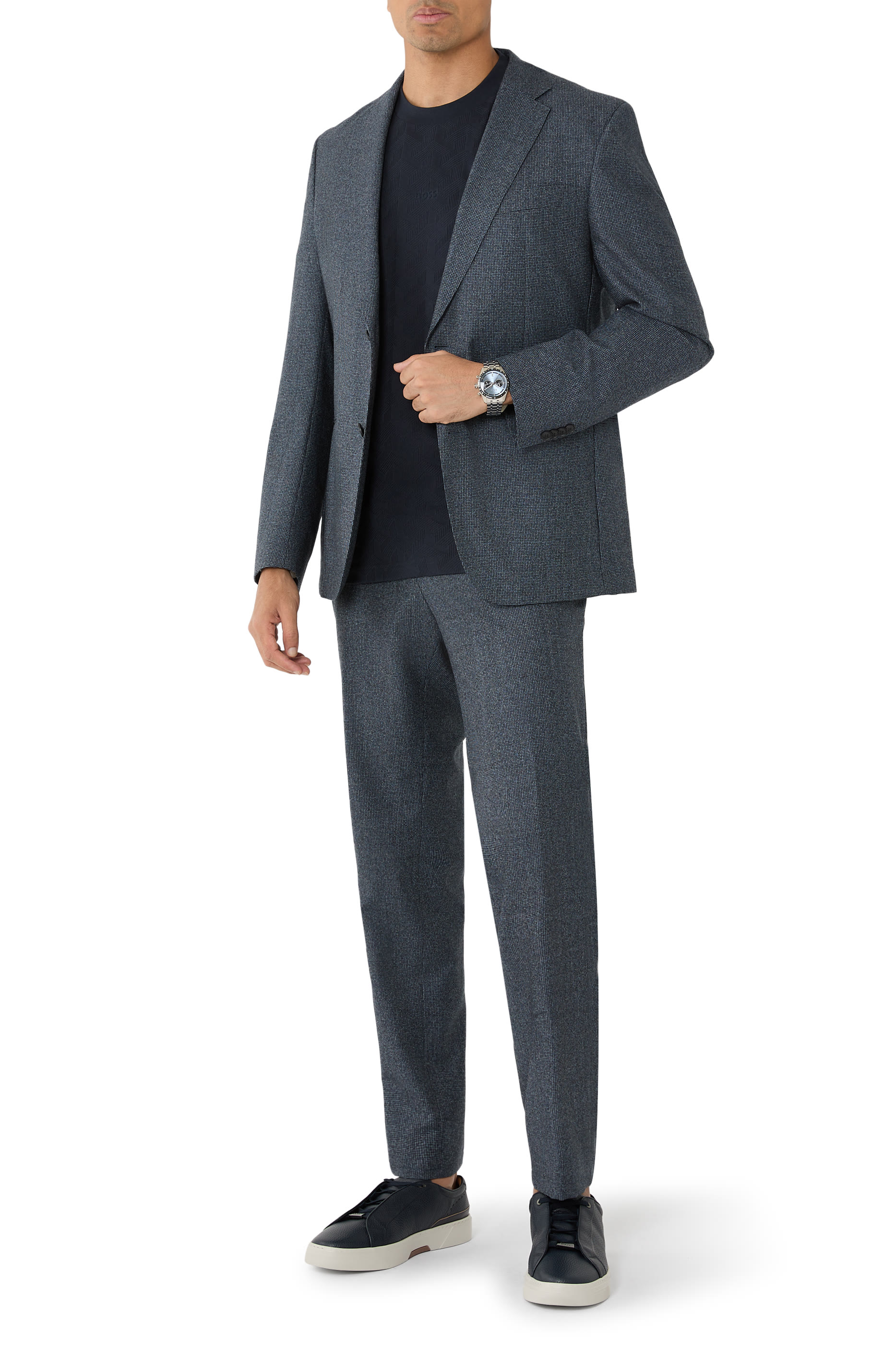 Mirror Artwork Jacquard Pattern T-Shirt