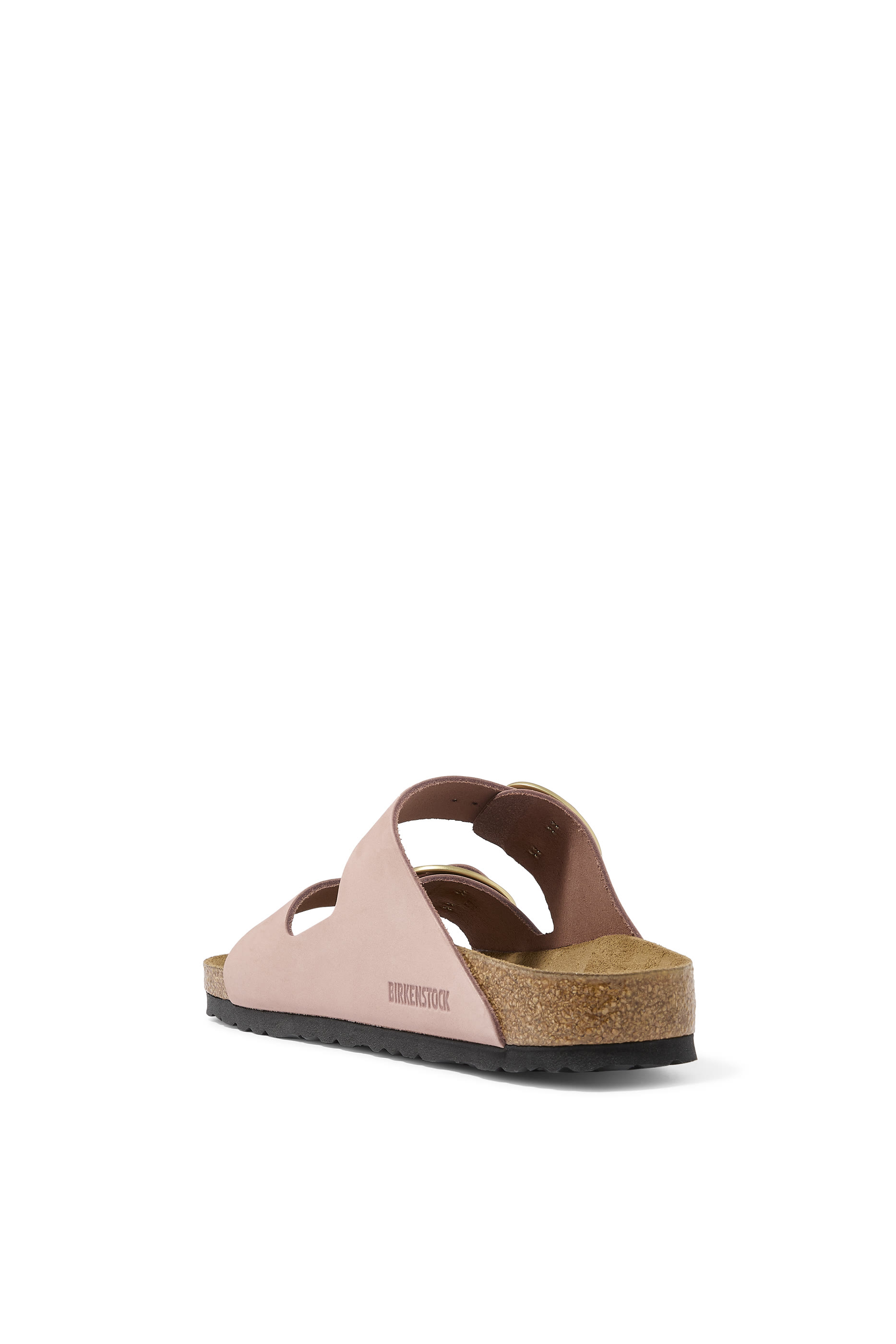 Big Buckle Suede Slides