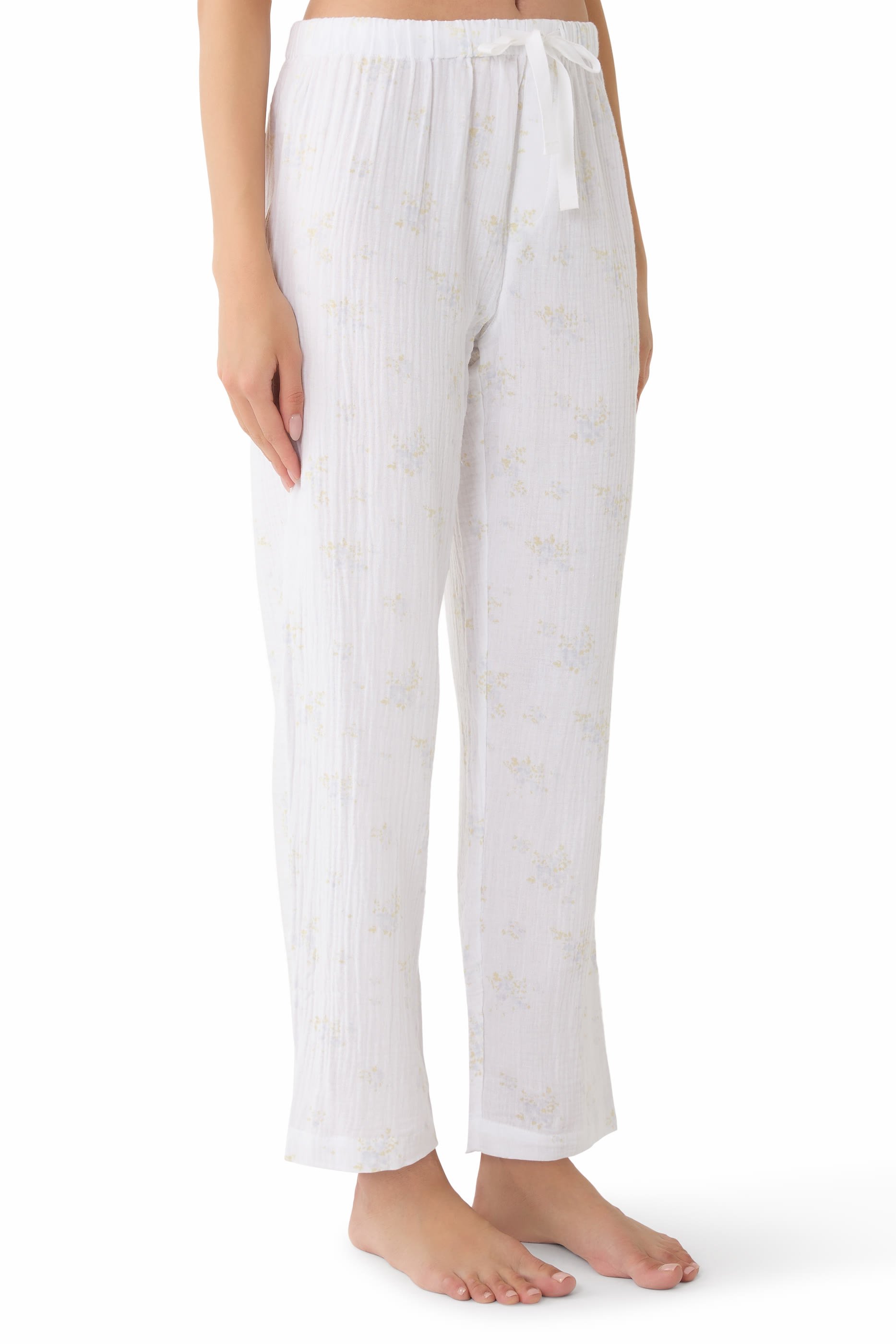 Double Cotton Classic Faded Floral Pajama Set