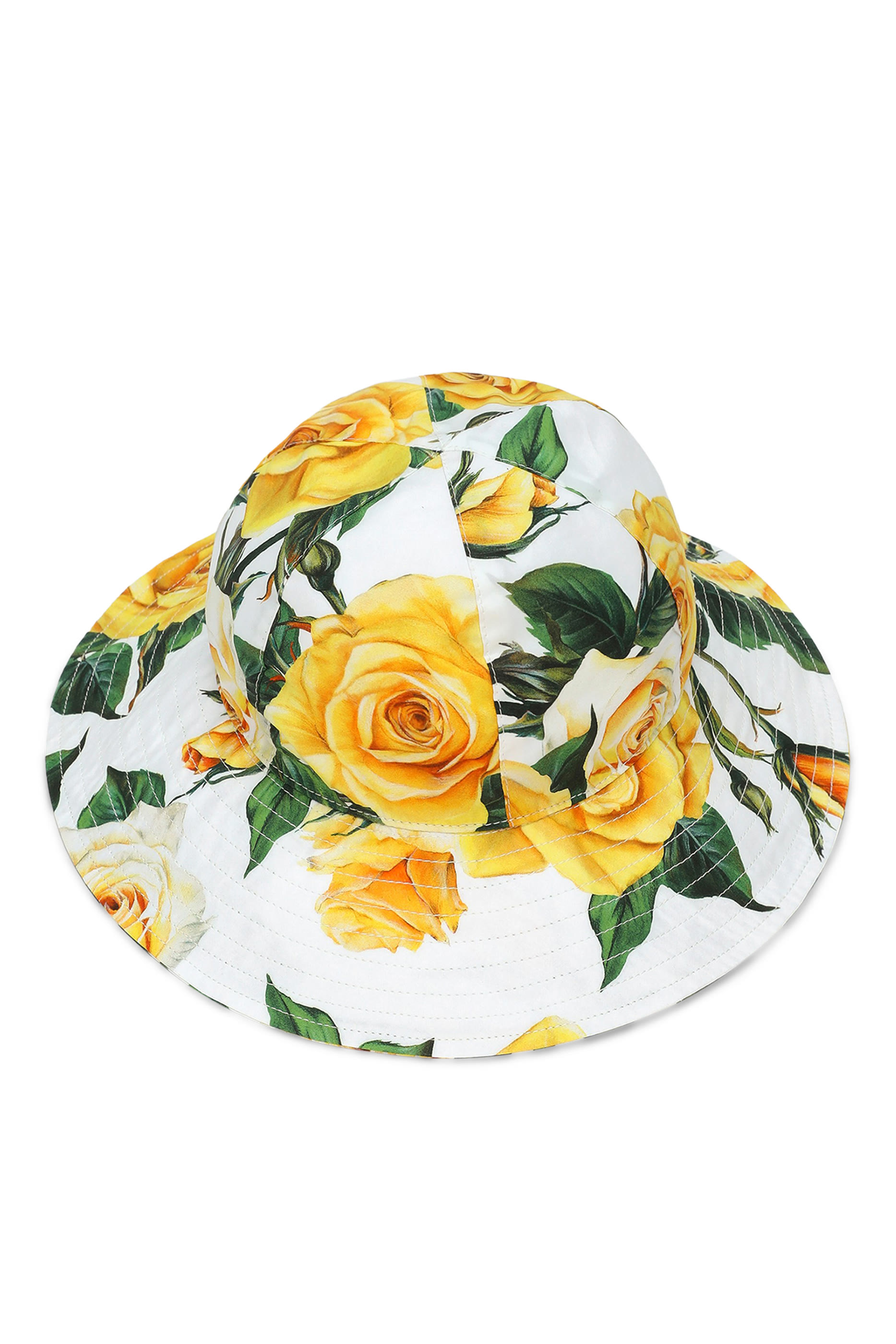 Kids Rose Print Poplin Hat