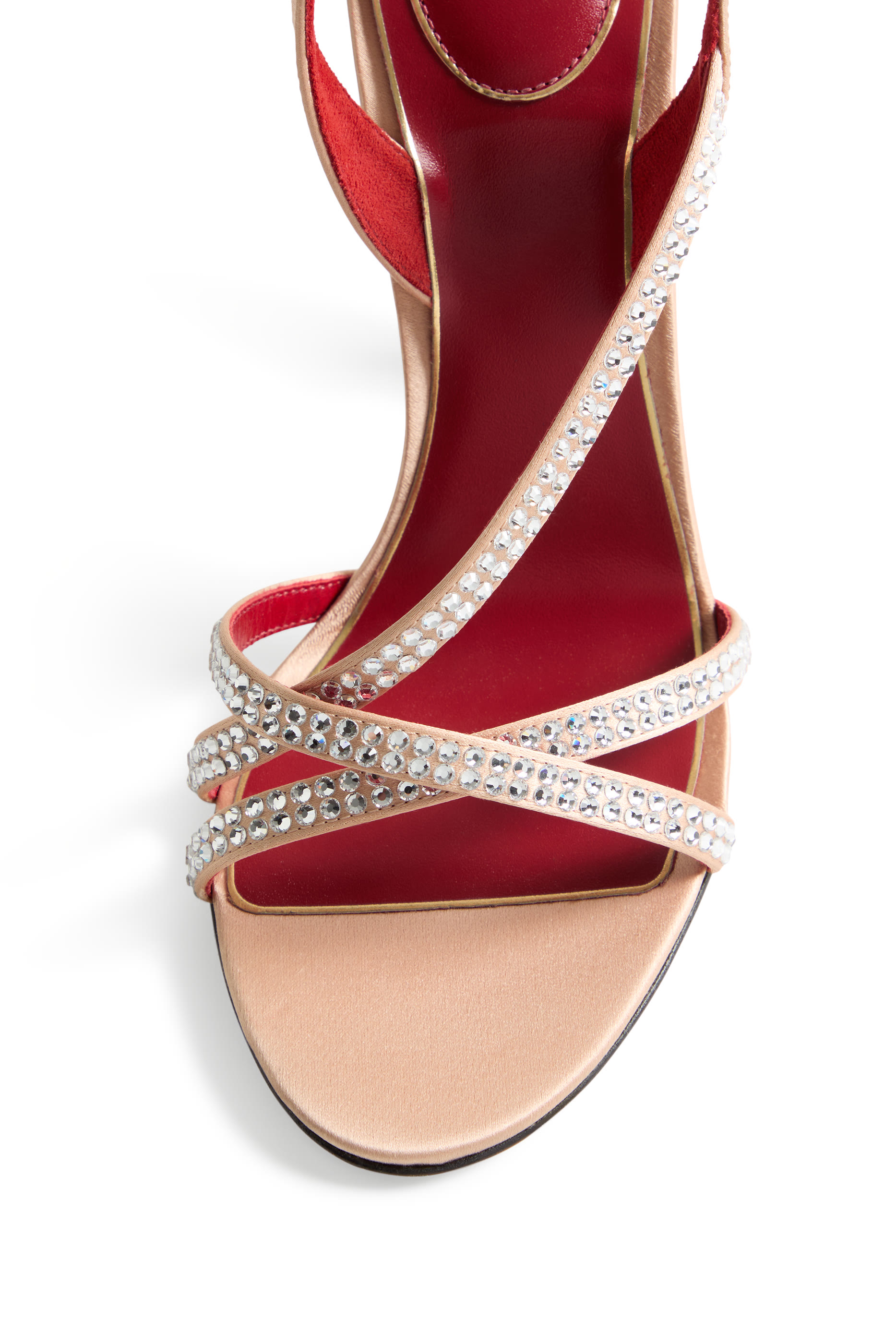 Dans Le Foyer 105 Satin Sandals with Crystals 