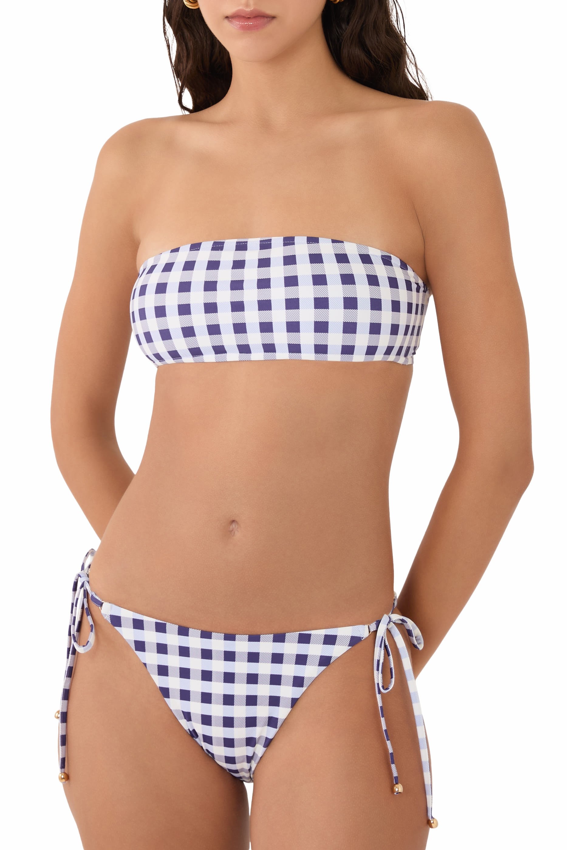 Gingham Bikini Top