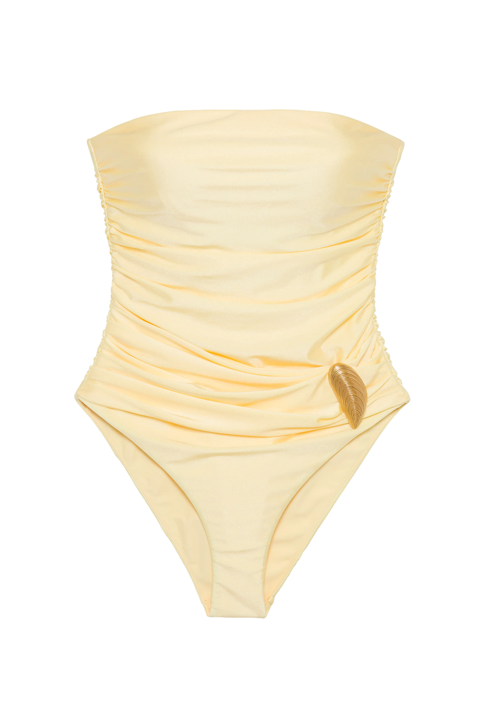 Lorena Shell Strapless One-Piece Swimsuit