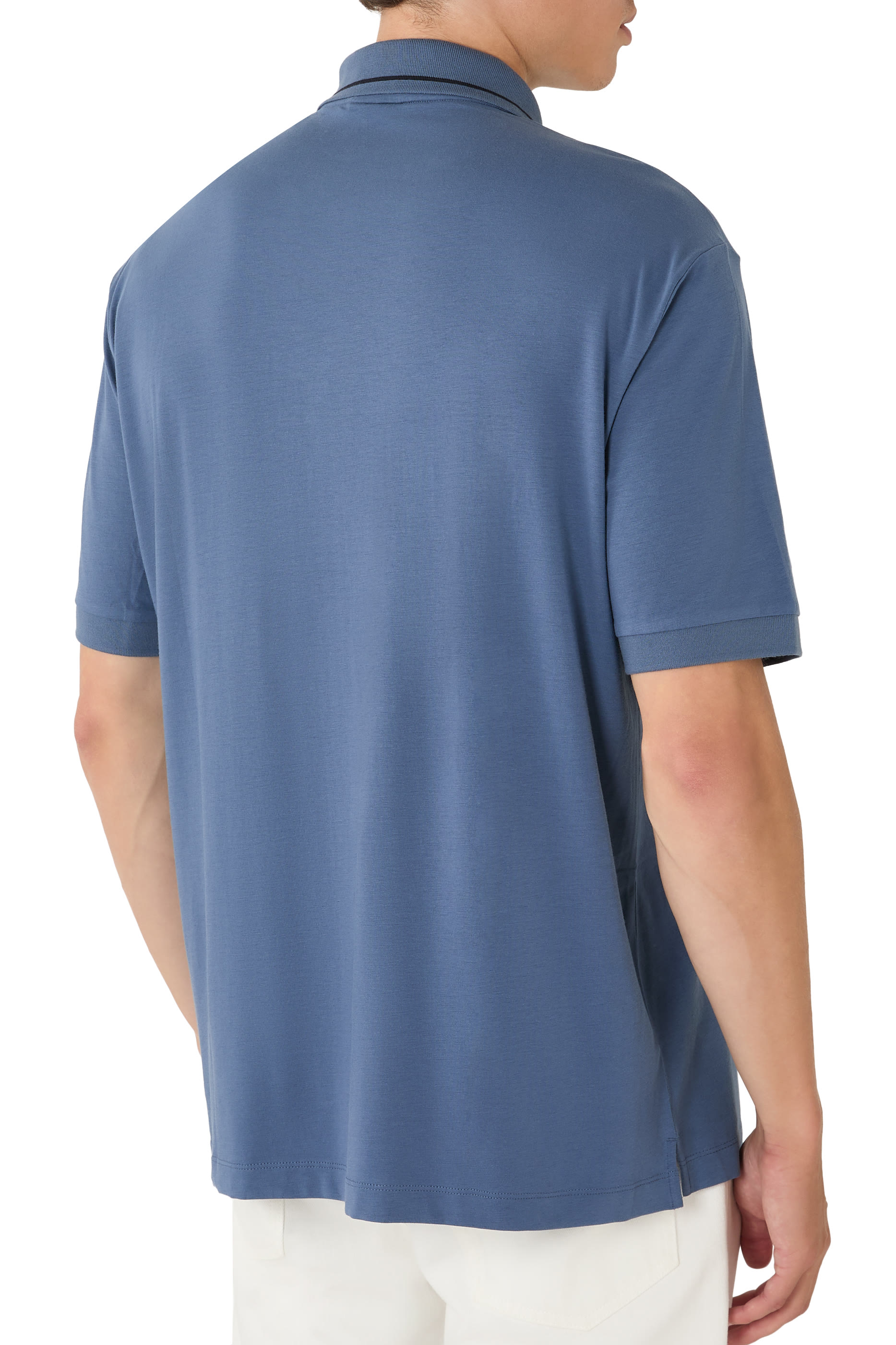  Regular Fit Polo Shirt in Stretch Jersey