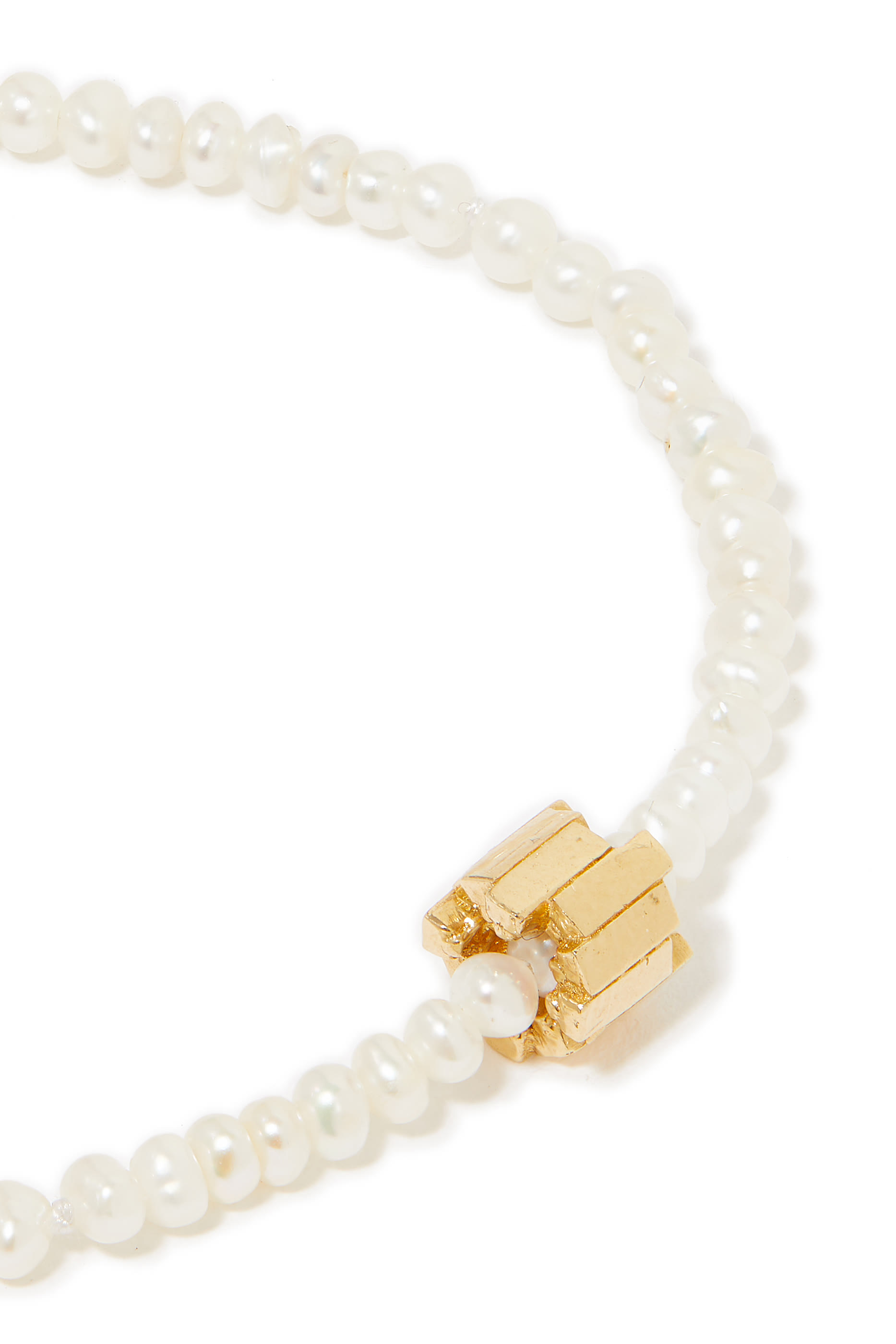 Beaded Bracelet, 18k Yellow Gold & Pearls