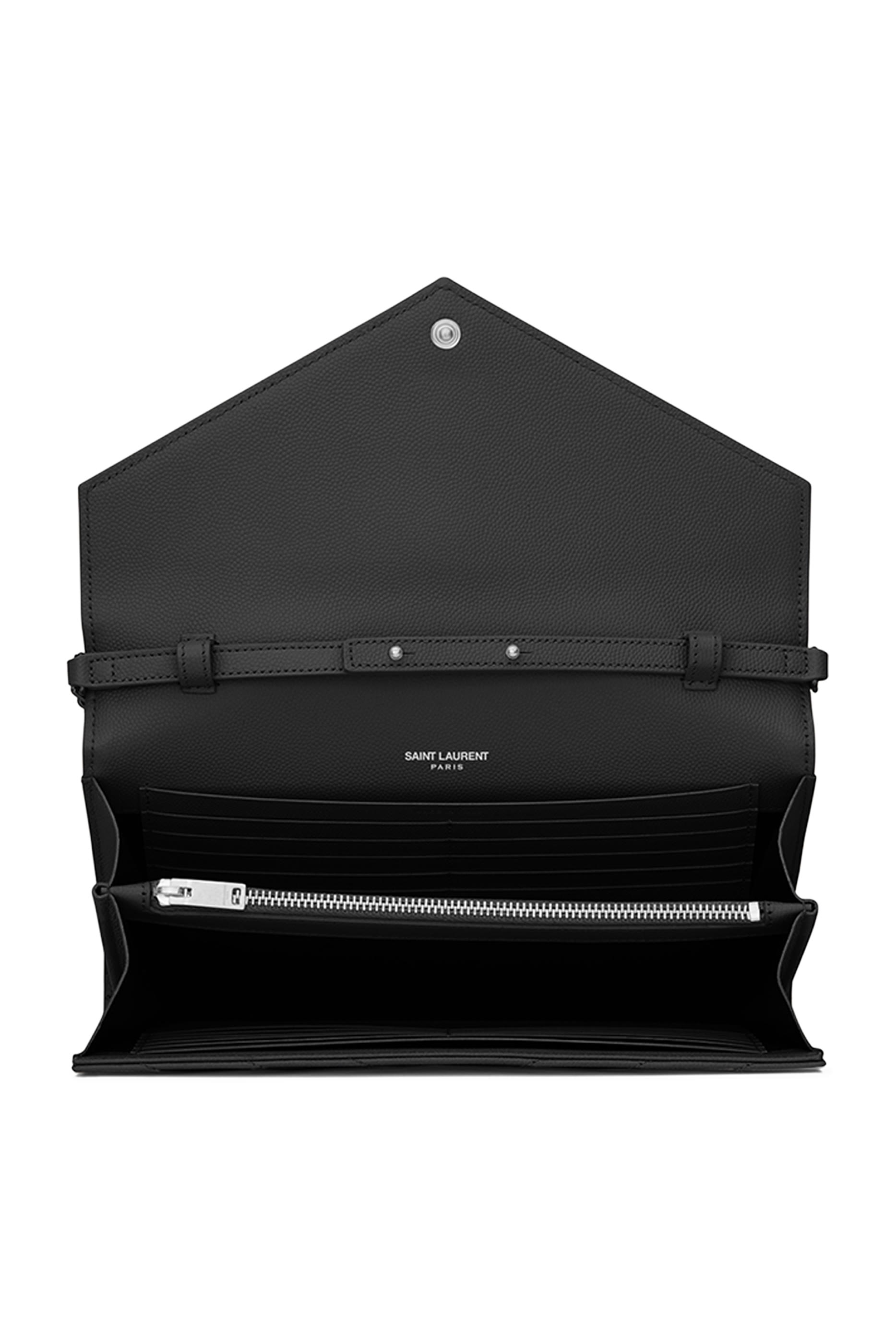 Classic Cassandre Chain Wallet in Grain De Poudre Leather 