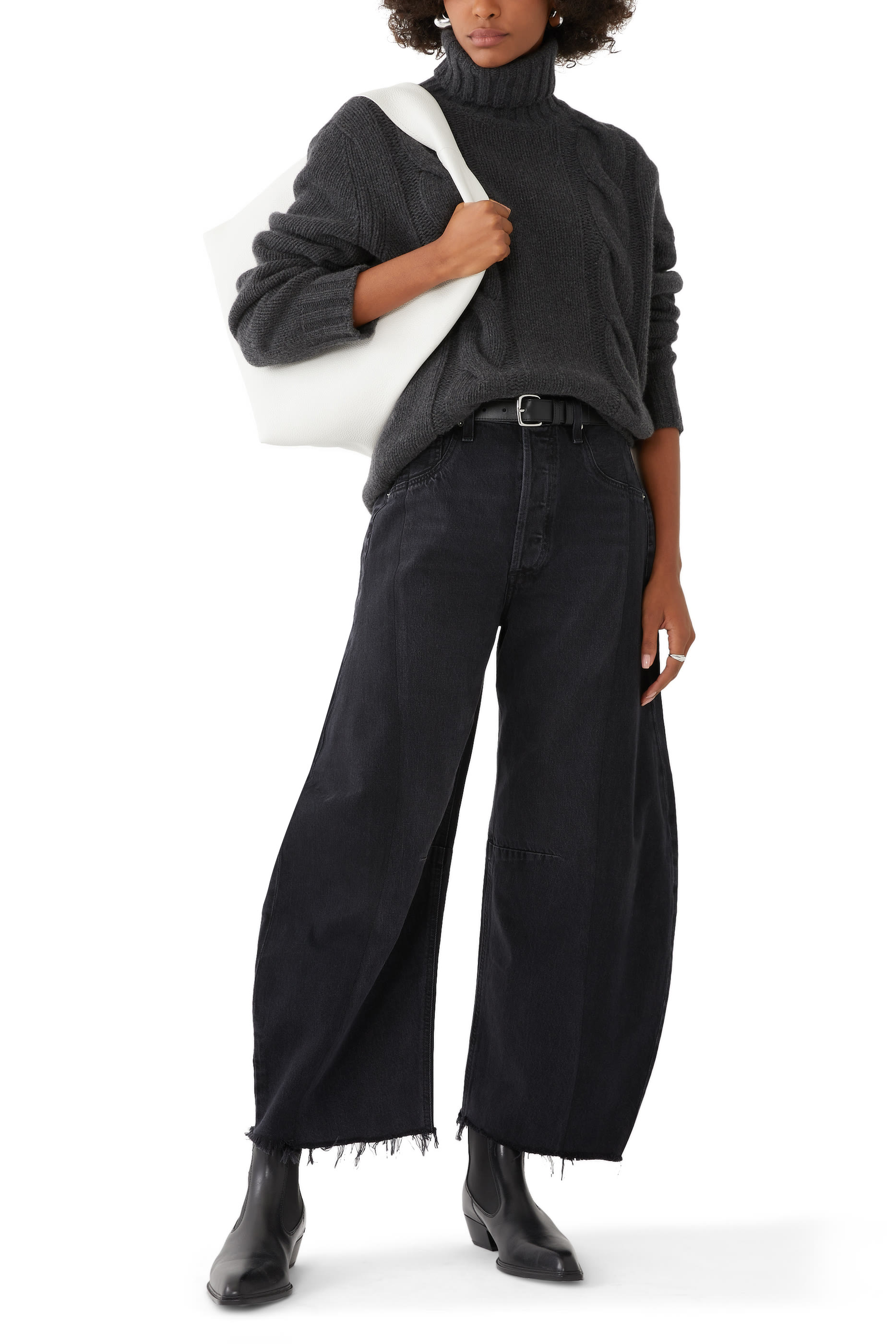 Pieced Horseshoe Jeans