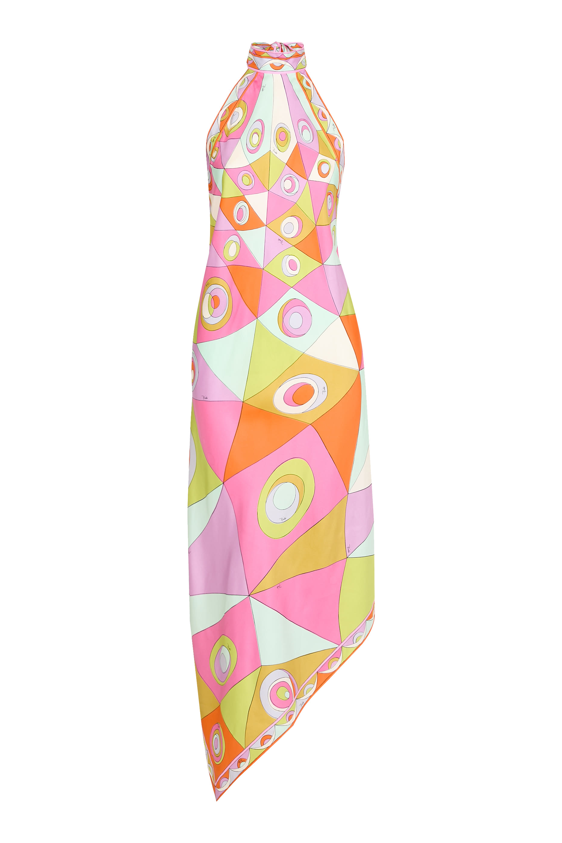 Occhi Print Silk Dress
