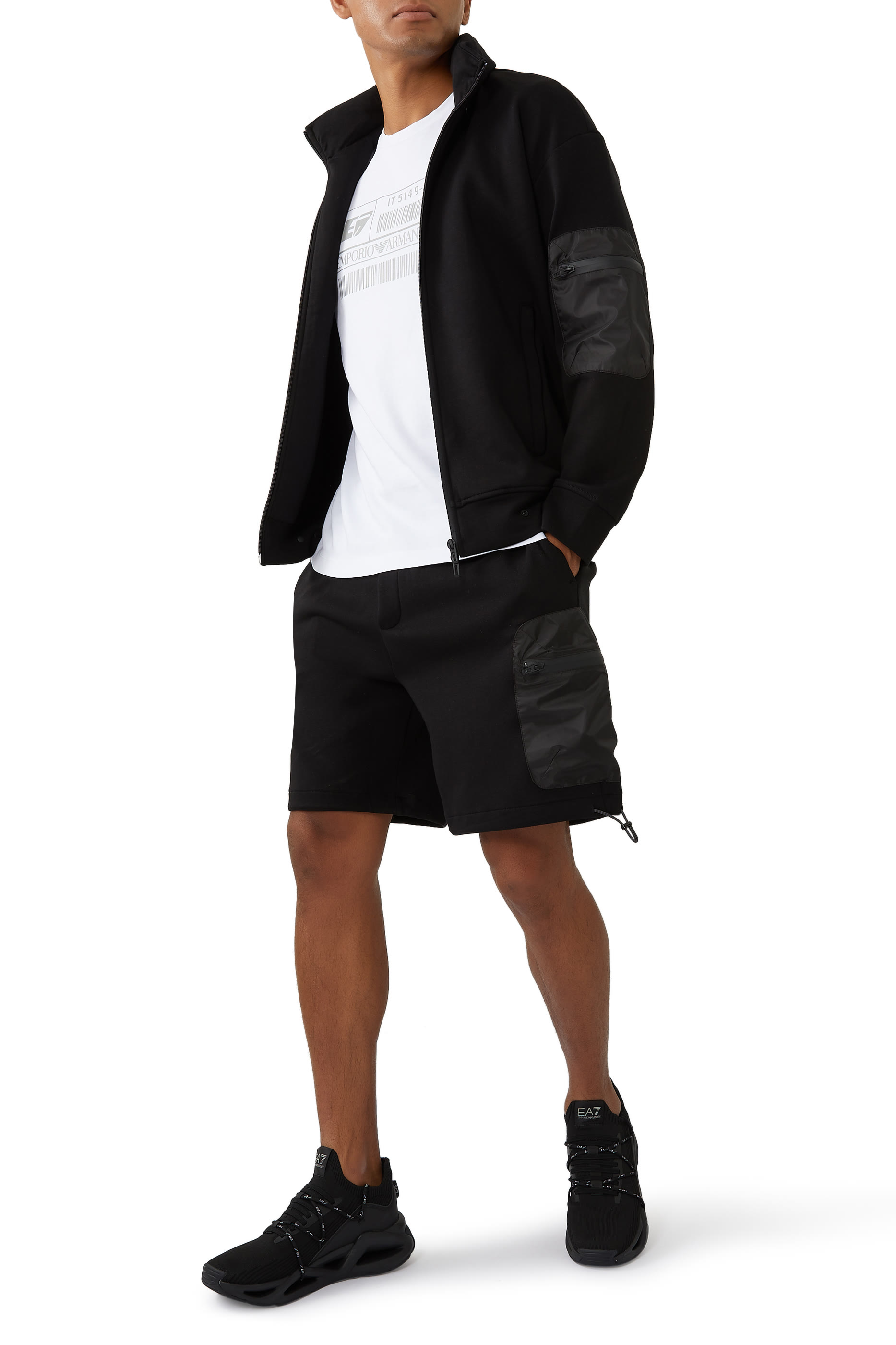 Knit and Nubuck Infinity Sneakers