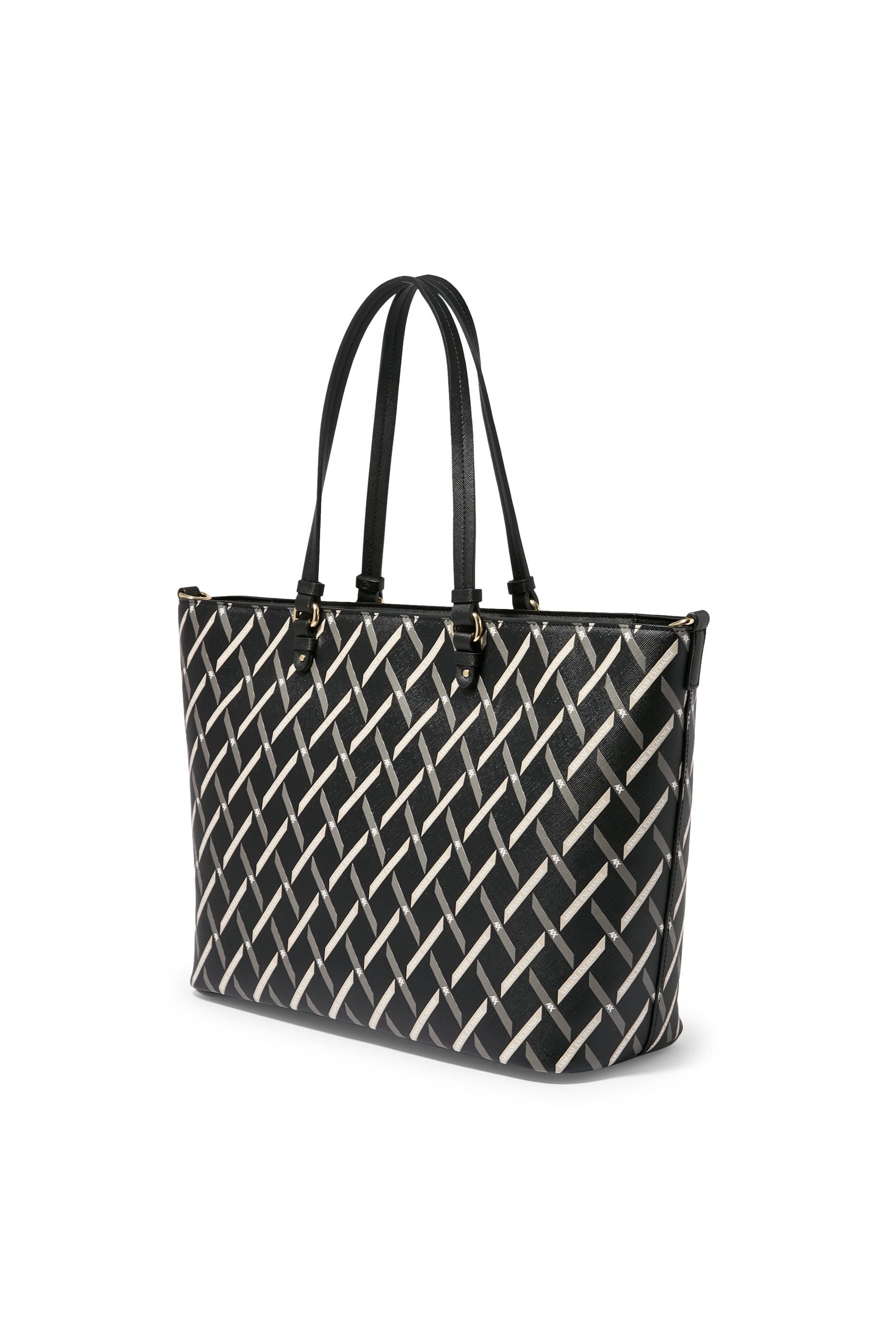 Gynger Square Patterned Lines Tote Bag