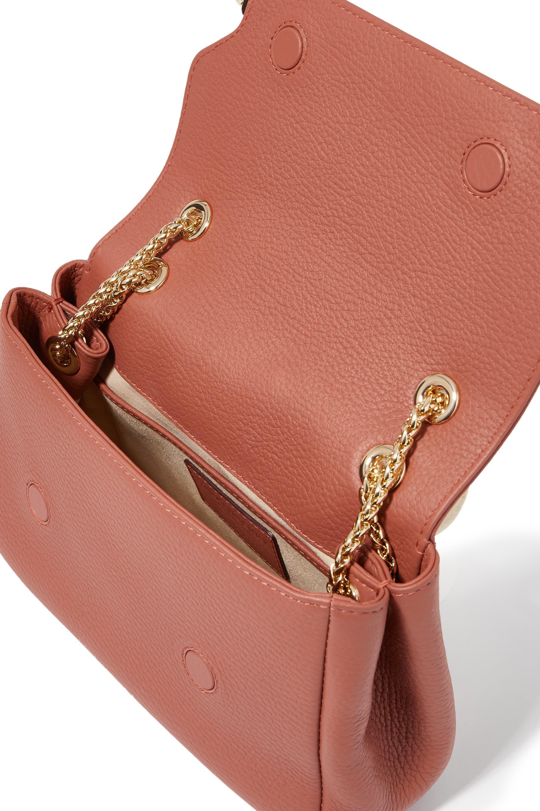 East/West Mini Crossbody Leather Mini Handbag