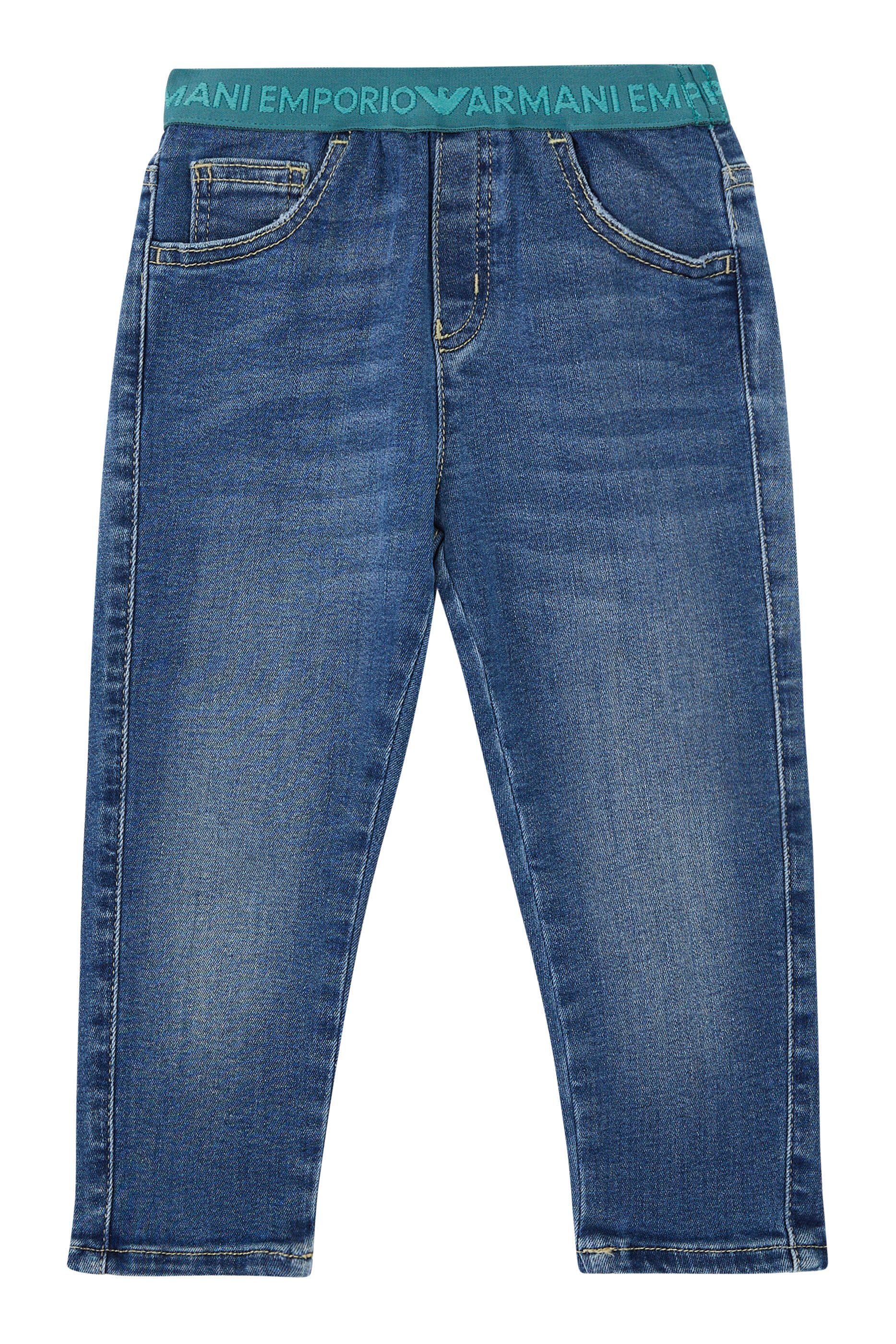 Kids Logo Waistband Jeans