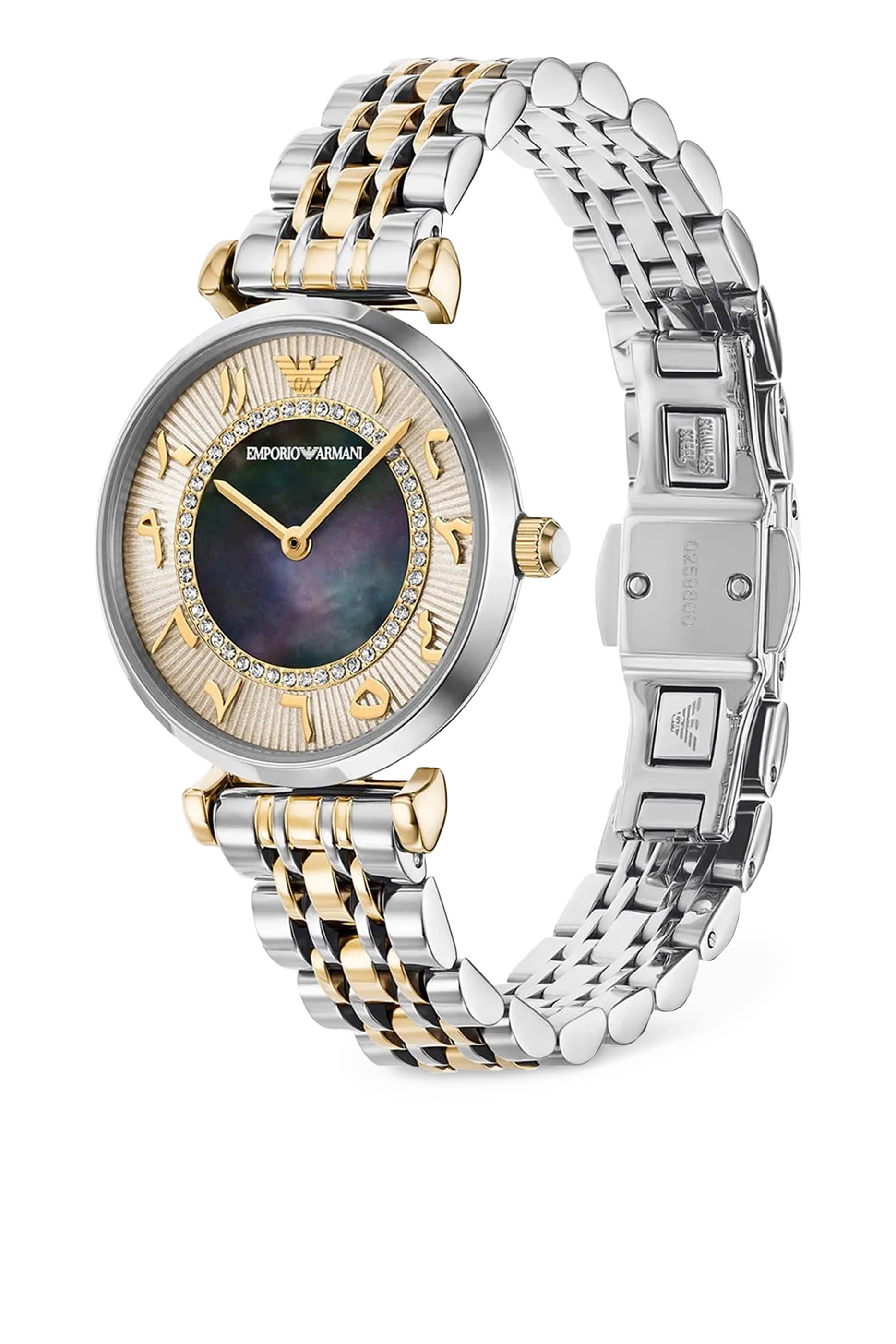 Two-Hand Two-Tone Stainless Steel Watch