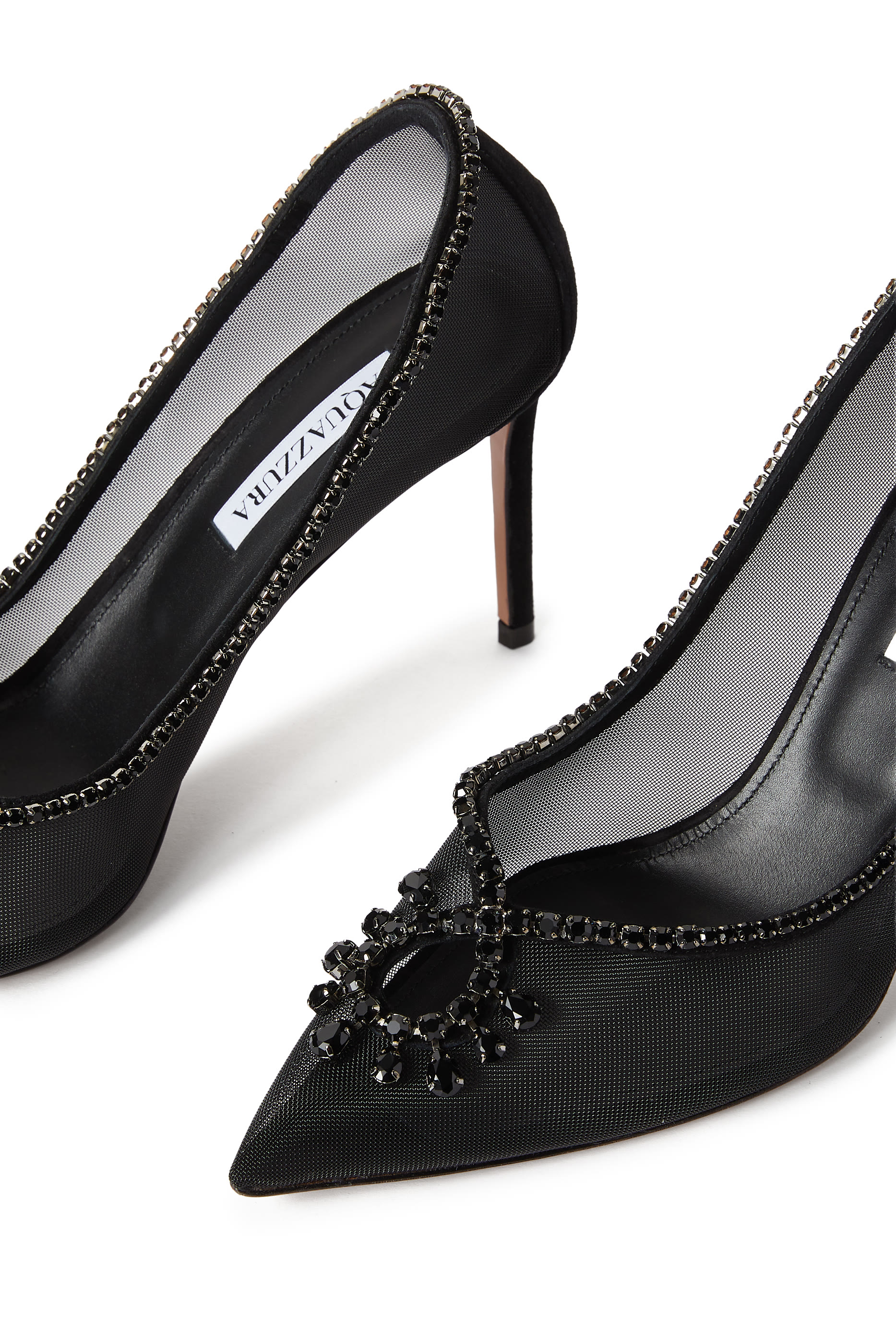 Seduction 85 Crystal Mesh Pumps