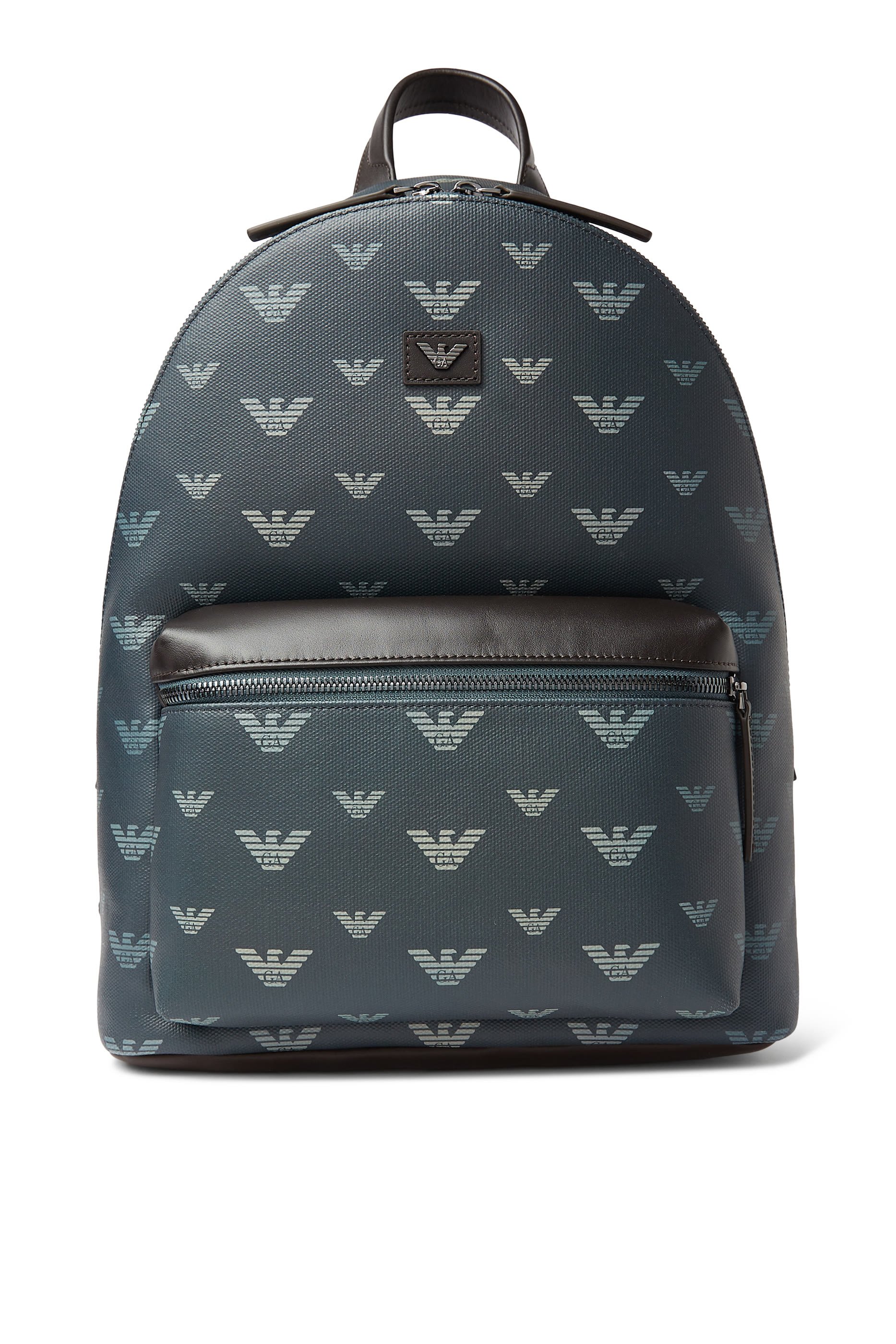 Round Coated Canvas Backpack