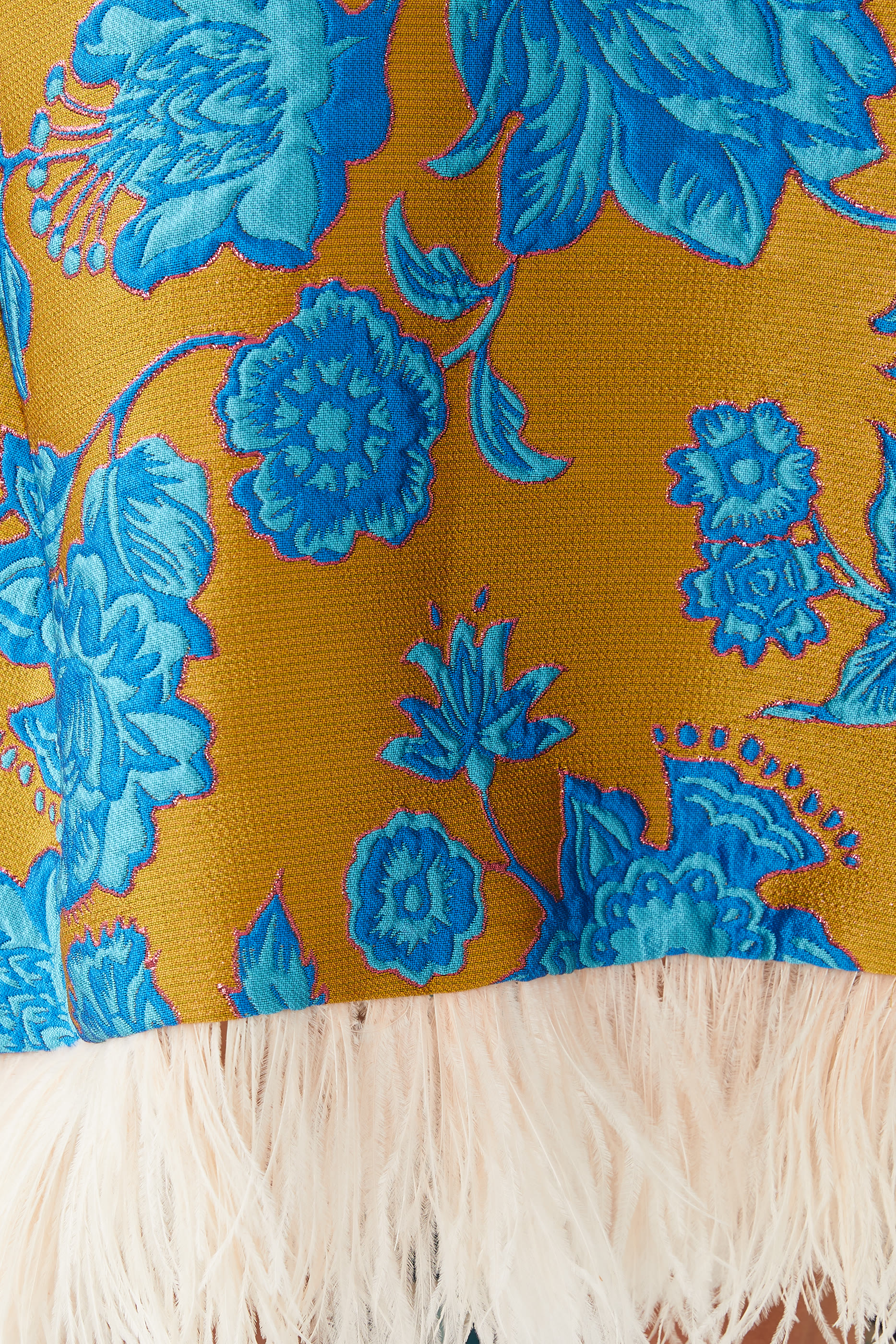 La Scala High Dress with Feathers