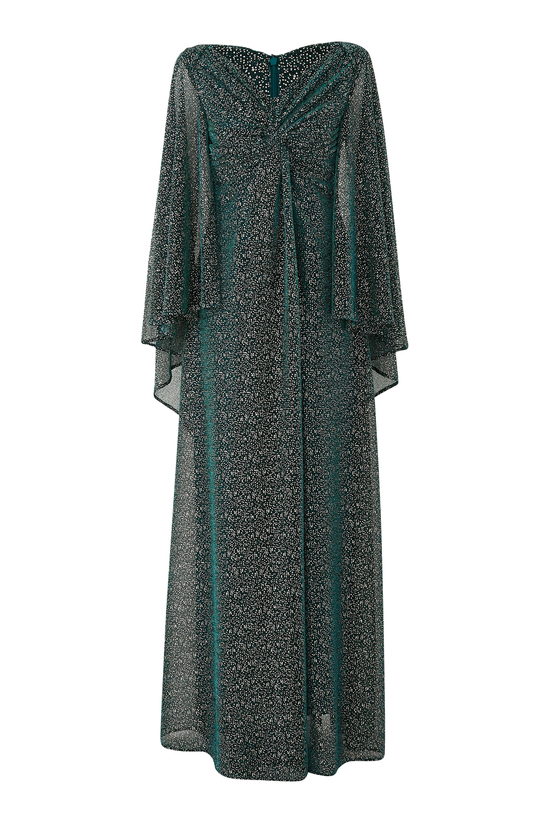 Cape Sleeves Long Dress