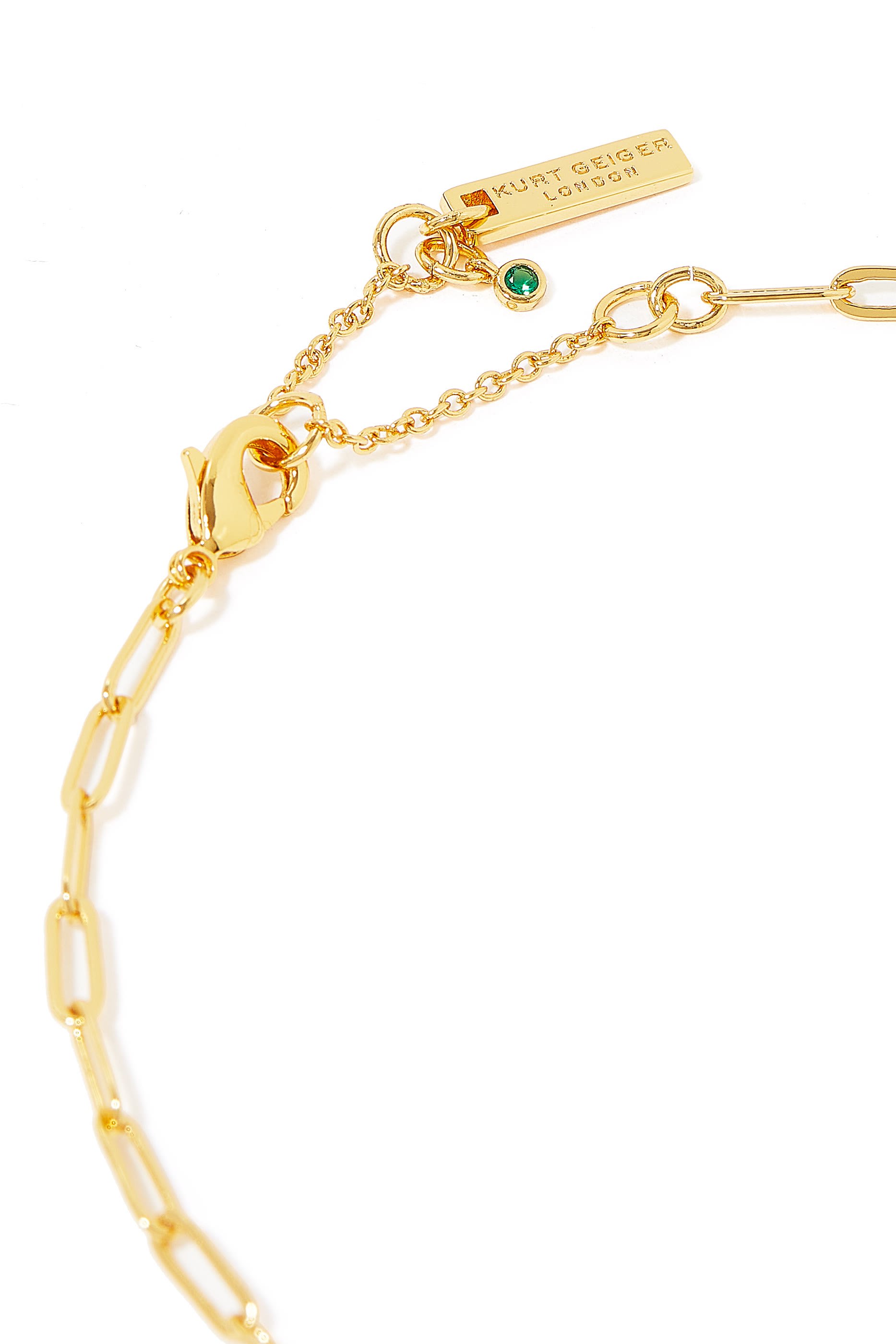 Heart Halo Necklace, Metal & Crystal