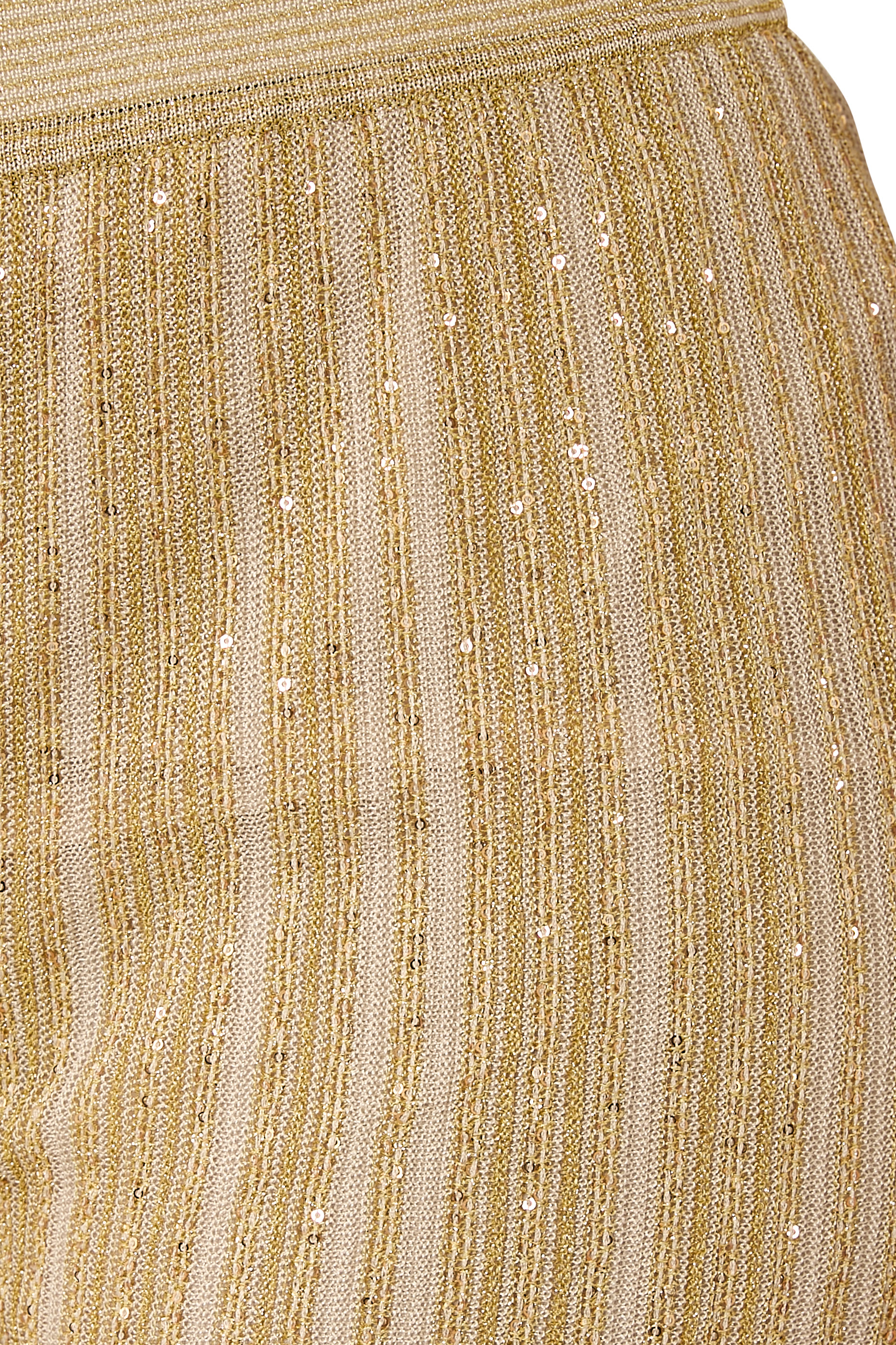 Zig Zag Lamé Straight Pants