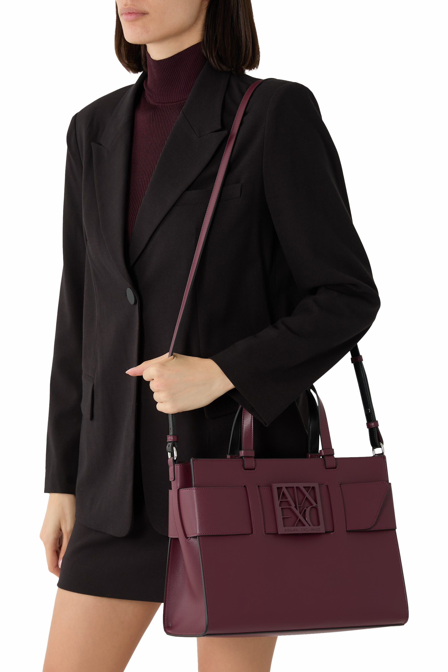 AX Plaque Big Tote Bag